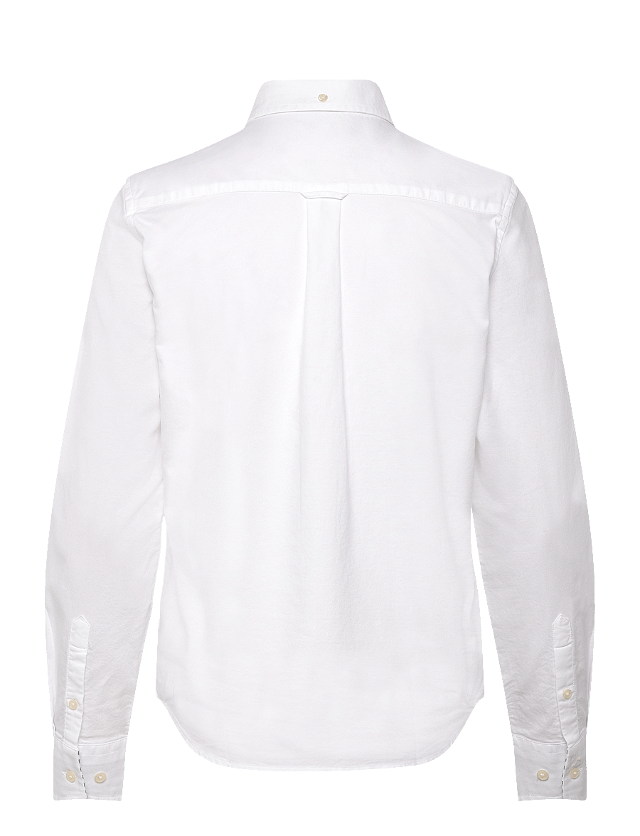 Gant - REG OXFORD SHIRT - långärmade skjortor - white - 2