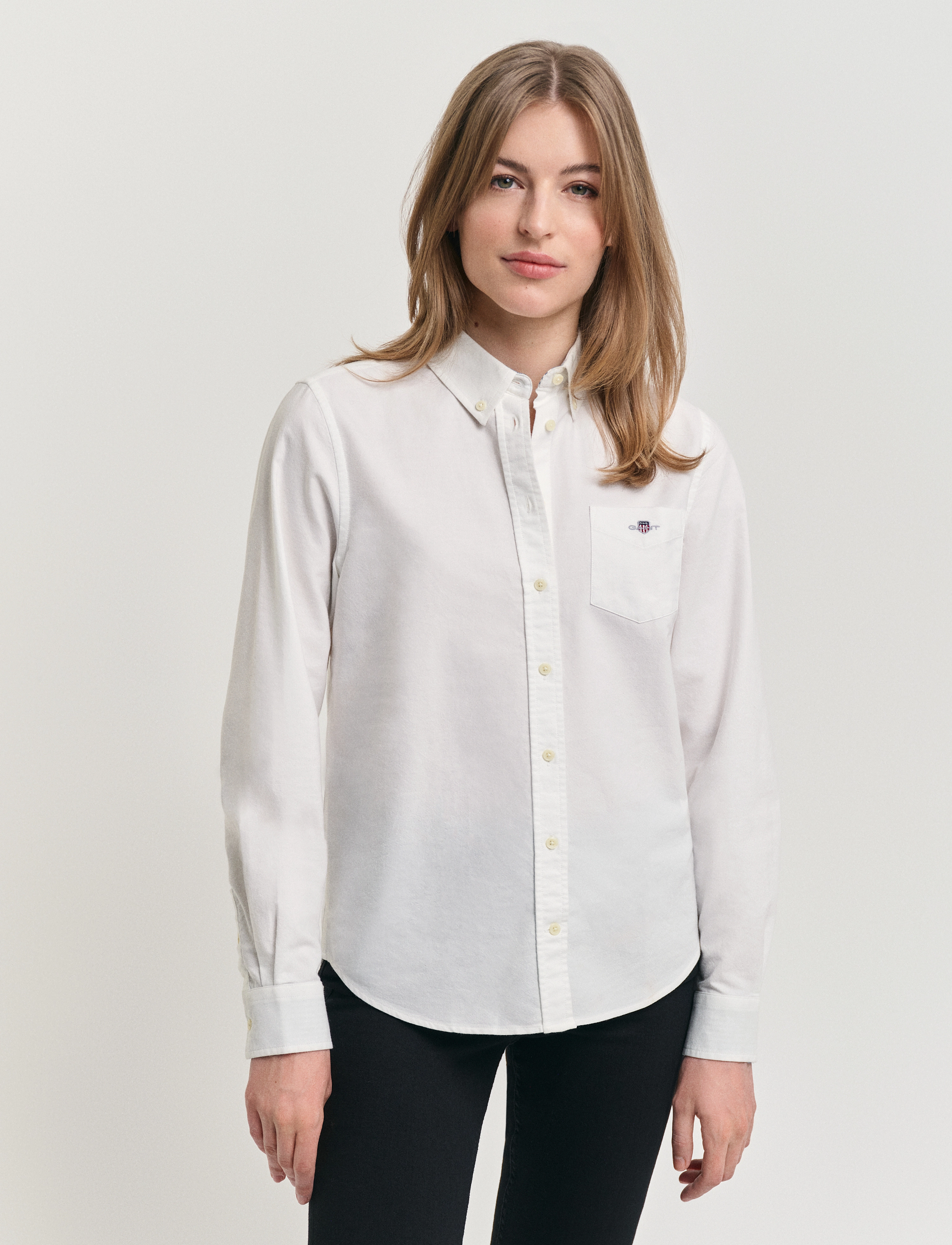 Gant REG OXFORD SHIRT - Hemden - WHITE / white