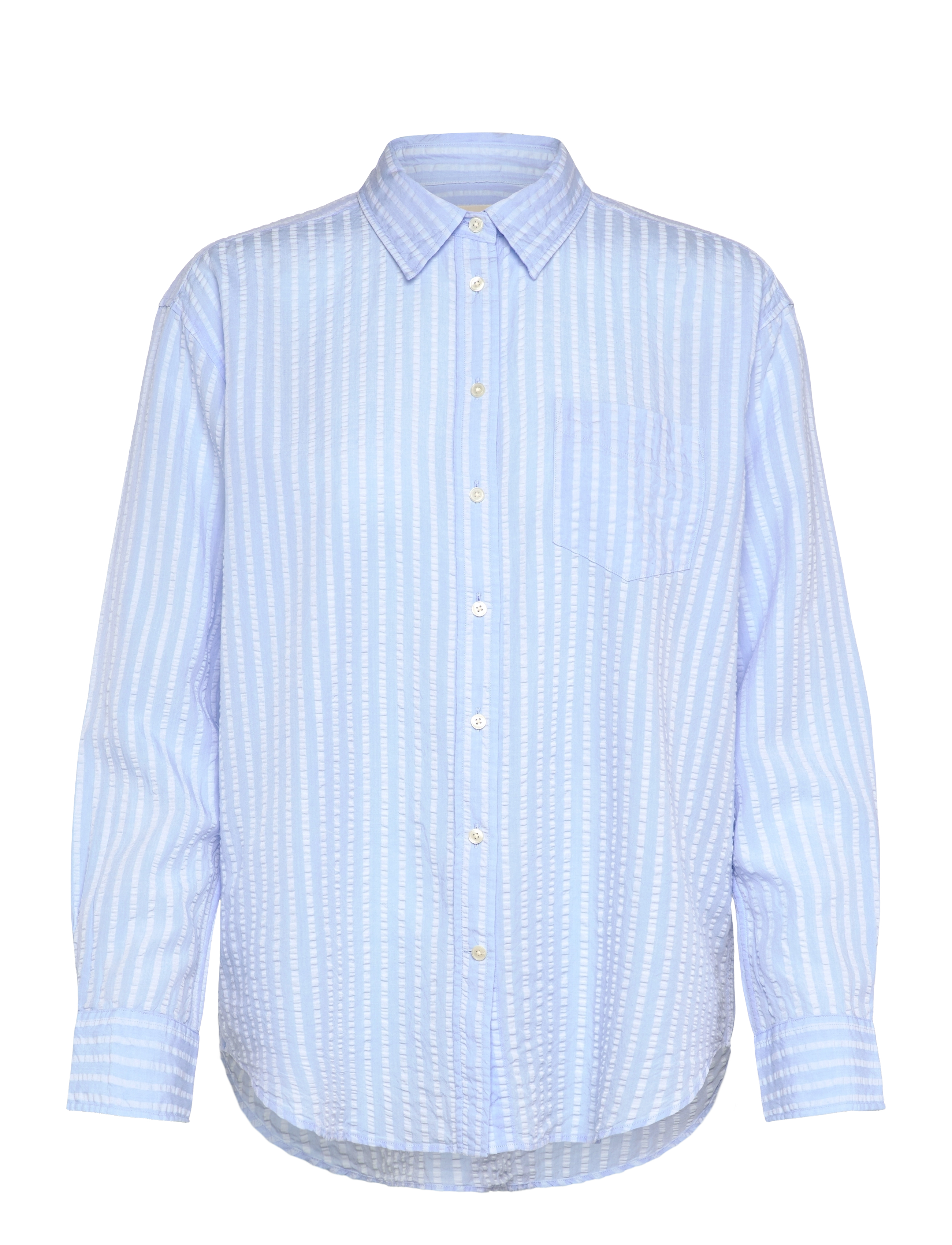 Gant REL TONAL STRIPED SEERSUCKER SHIRT - Skjorter - FRESH BLUE / blue