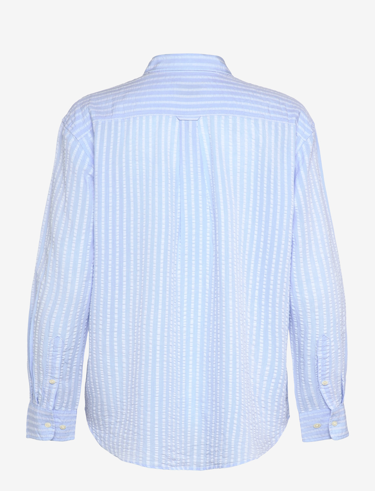 GANT - REL TONAL STRIPED SEERSUCKER SHIRT - långärmade skjortor - fresh blue - 2