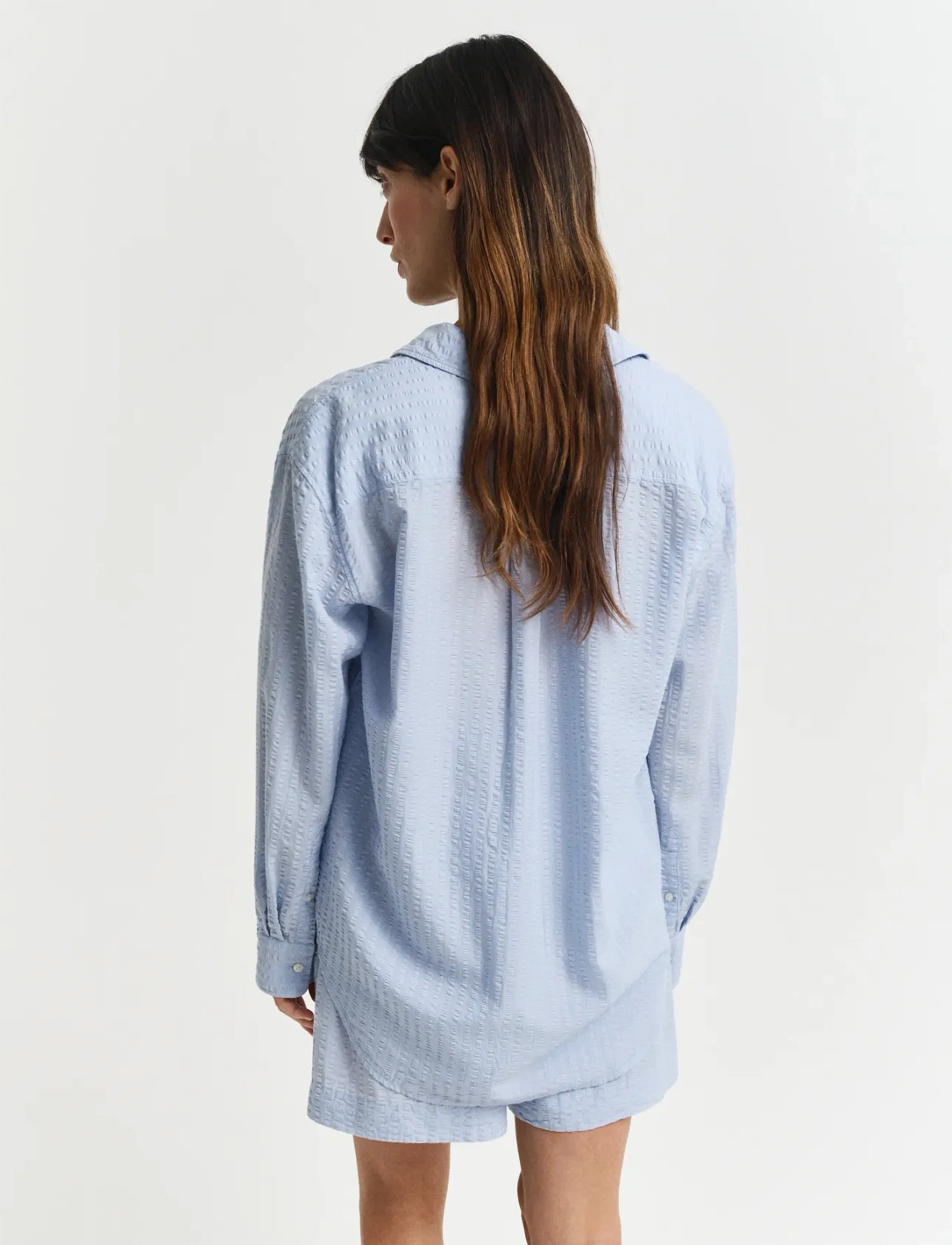 Gant - REL TONAL STRIPED SEERSUCKER SHIRT - fresh blue - 3