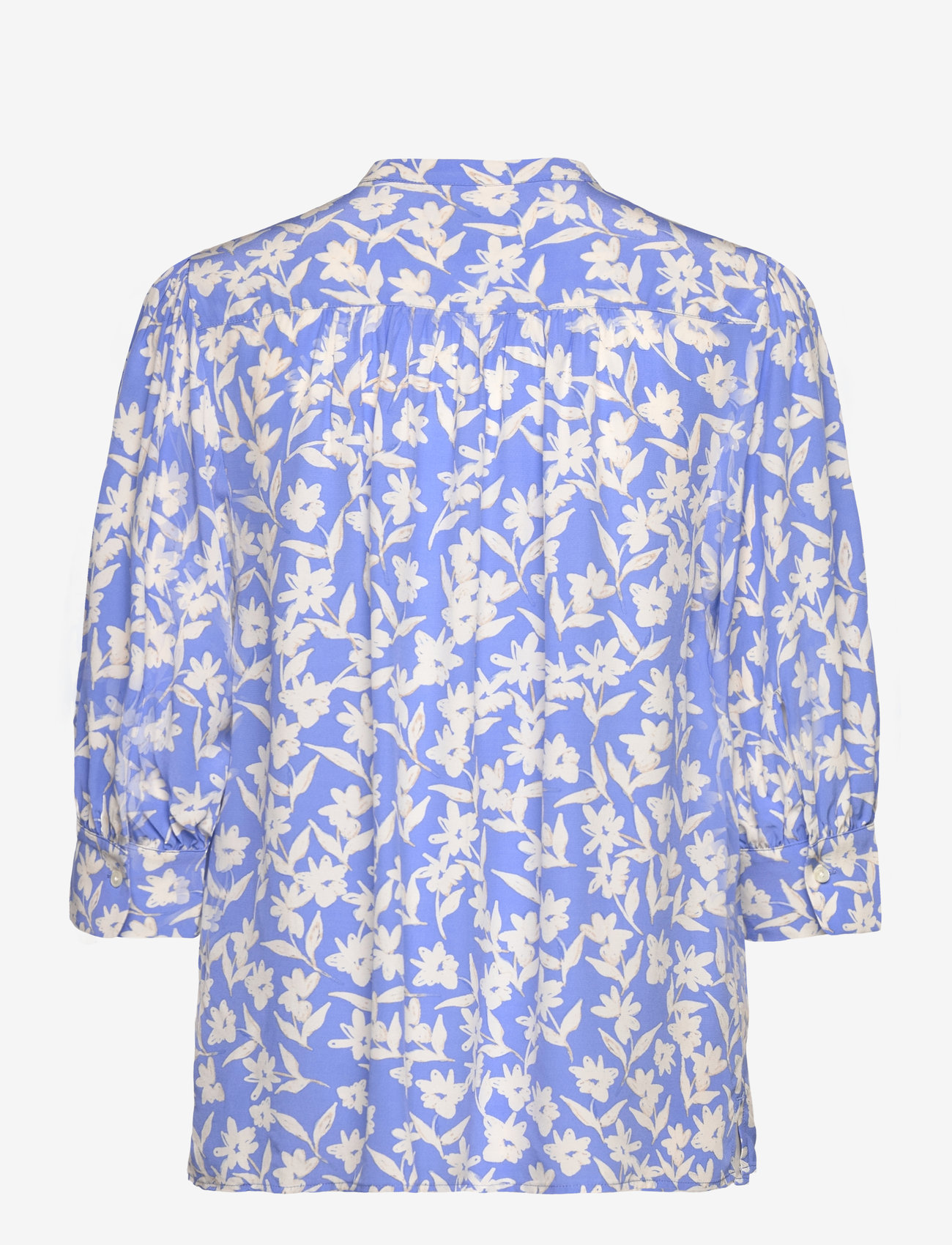 GANT - REL FLORAL PRINT SS BLOUSE - langärmlige blusen - perfect blue - 1