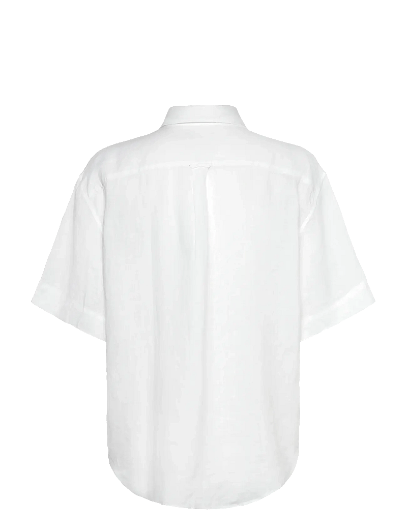 GANT - REL LINEN SS SHIRT - leinenhemden - white - 1