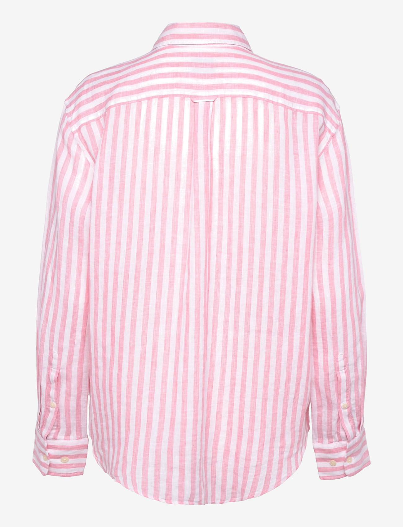 Gant - REL STRIPED LINEN SHIRT - geranium pink - 2