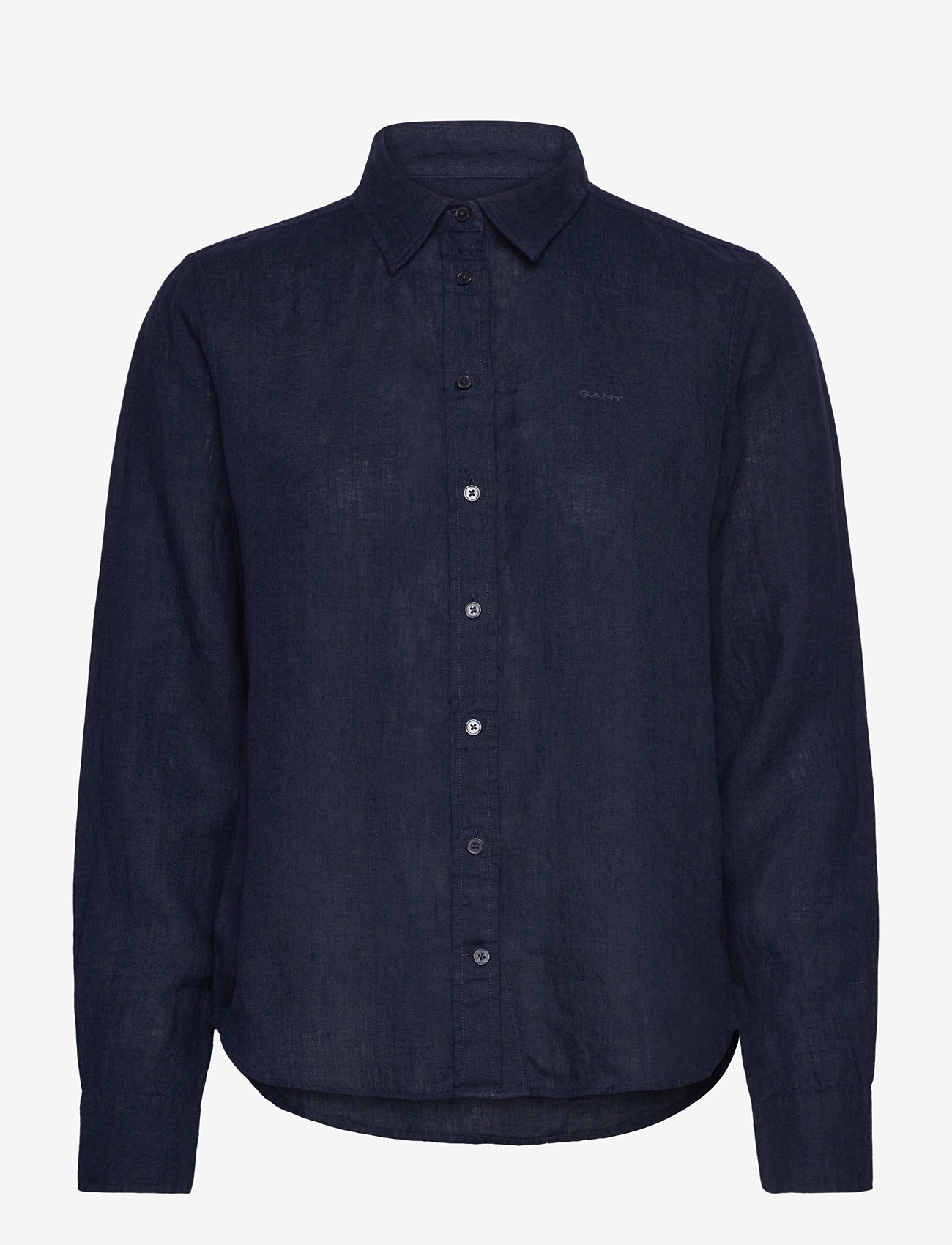 GANT - REG LINEN SHIRT - linen shirts - evening blue - 1