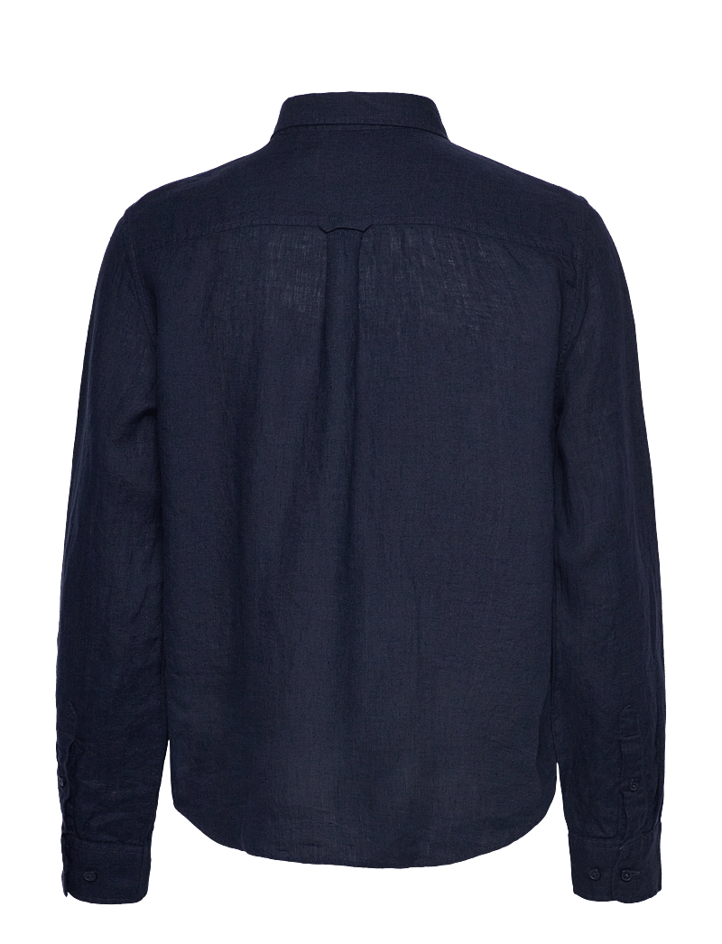 GANT - REG LINEN SHIRT - linen shirts - evening blue - 2