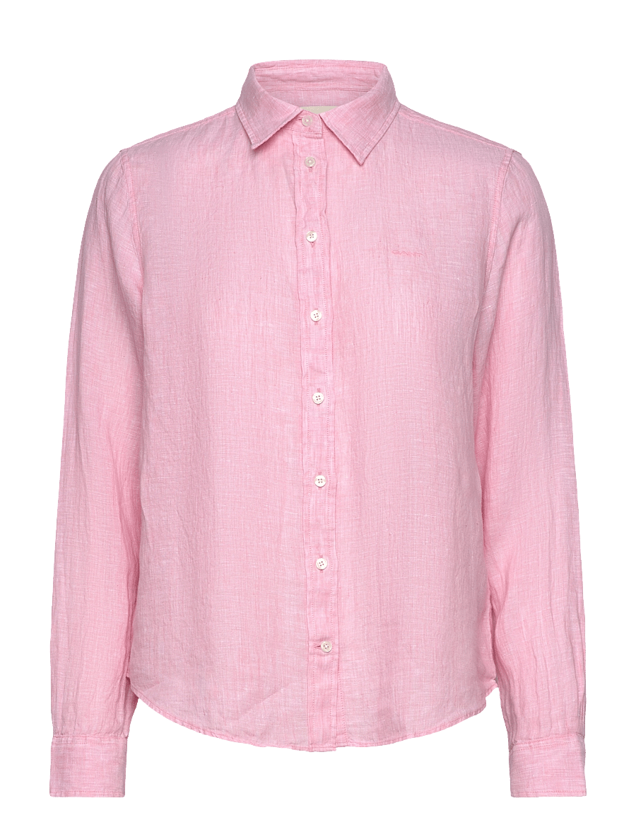 Gant - REG LINEN SHIRT - linased särgid - geranium pink - 0