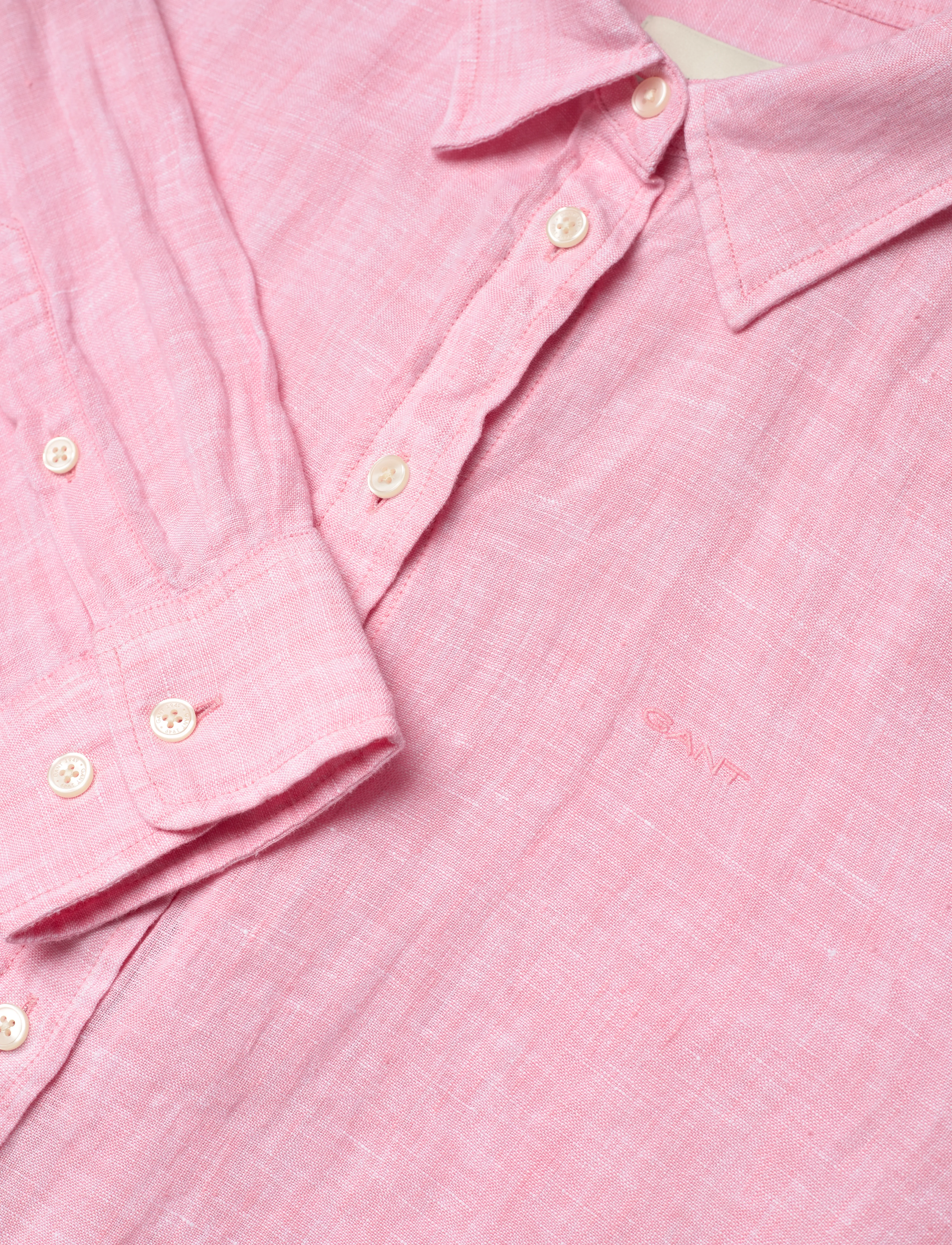 Gant - REG LINEN SHIRT - linased särgid - geranium pink - 2