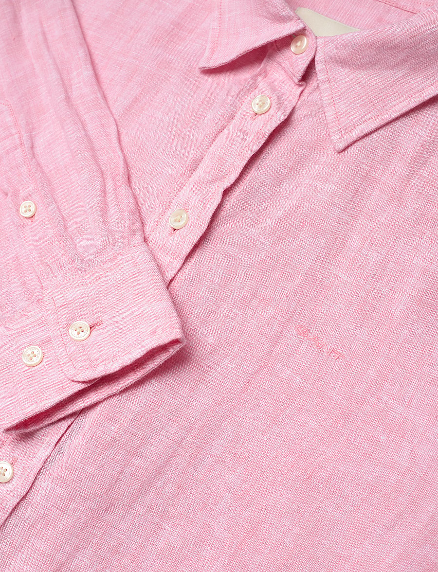 Gant - REG LINEN SHIRT - linased särgid - geranium pink - 2