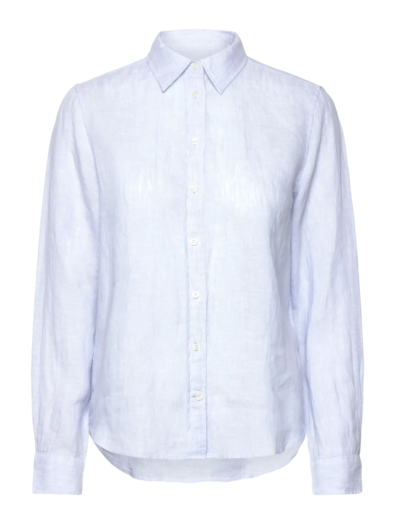 GANT Reg Linen Shirt Blau - 44 - Damen