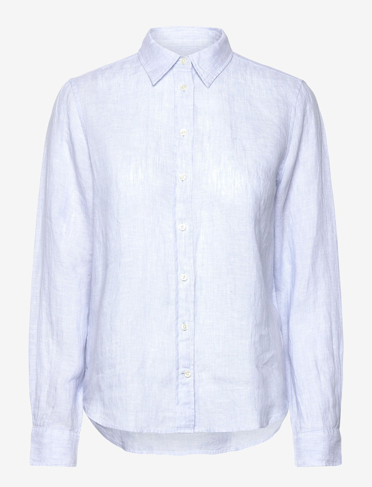 GANT - REG LINEN SHIRT - linneskjortor - light blue - 0