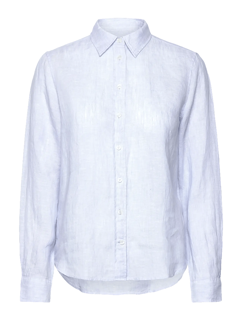 GANT - REG LINEN SHIRT - linneskjortor - light blue - 0