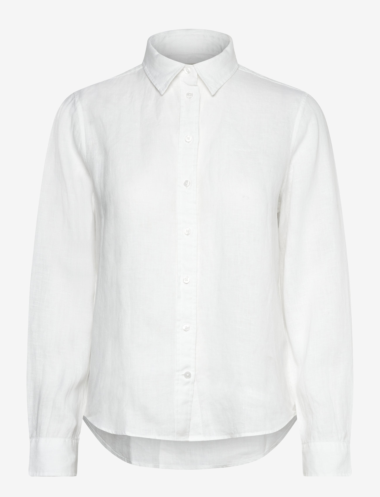 GANT - REG LINEN SHIRT - lina krekli - white - 1