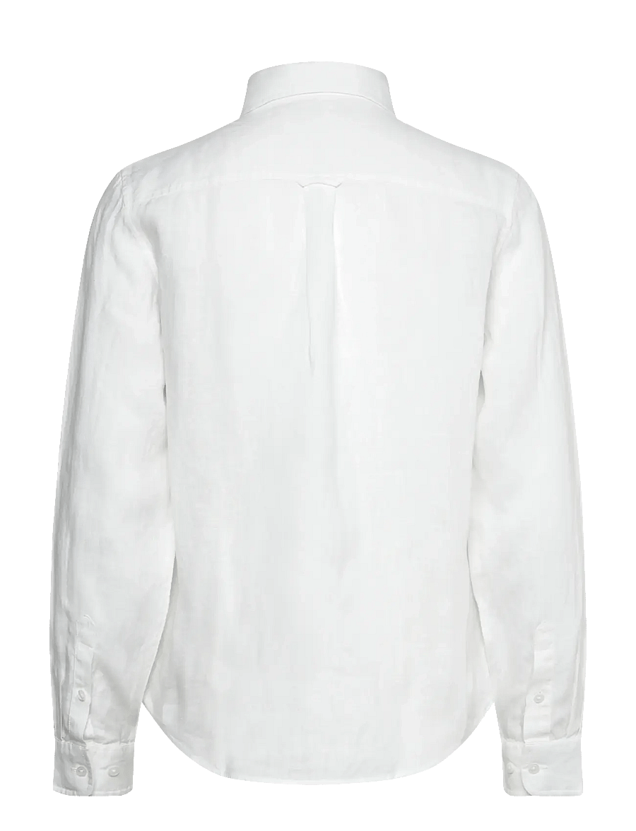 Gant - REG LINEN SHIRT - hørskjorter - white - 2