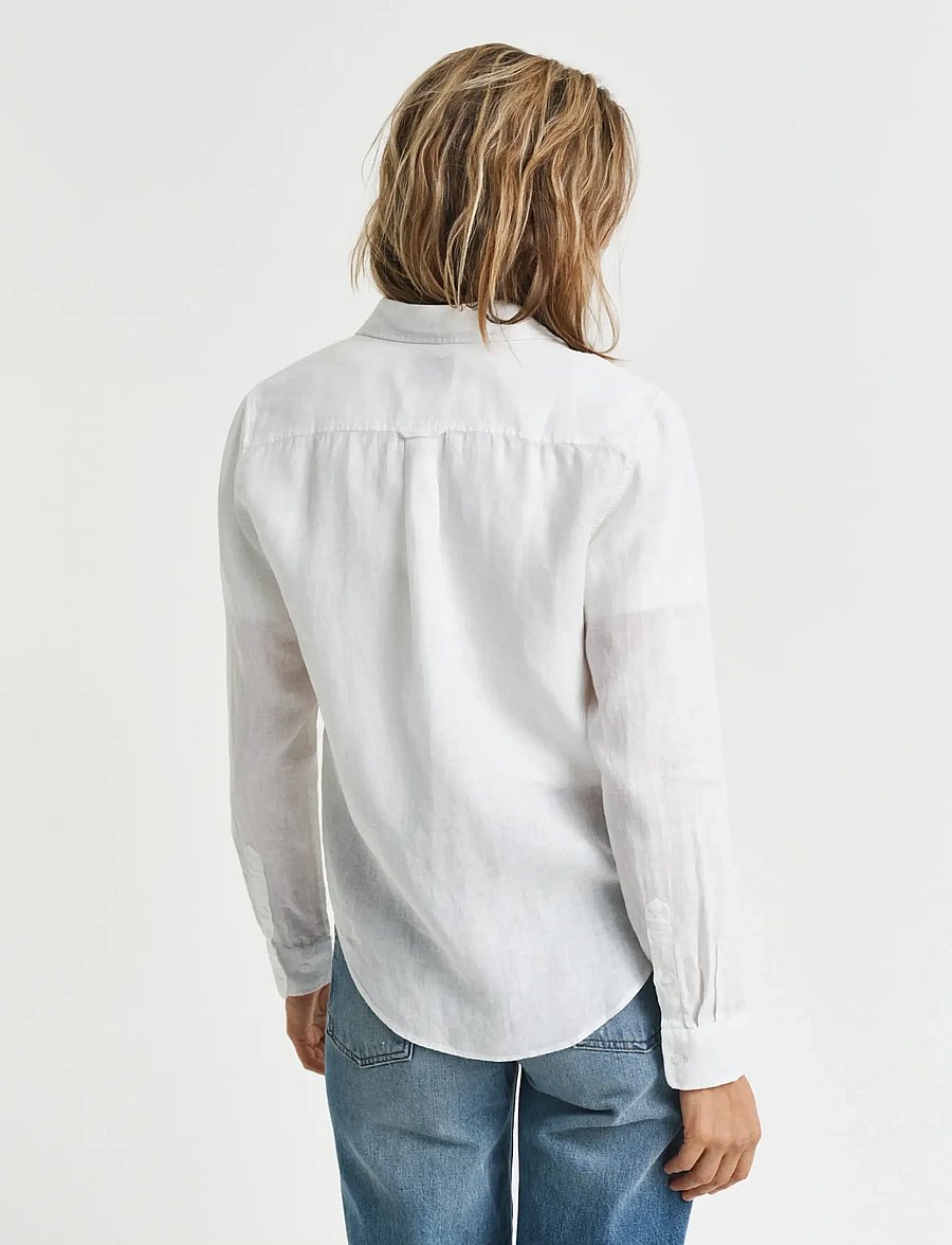 Gant - REG LINEN SHIRT - chemises de lin - white - 3