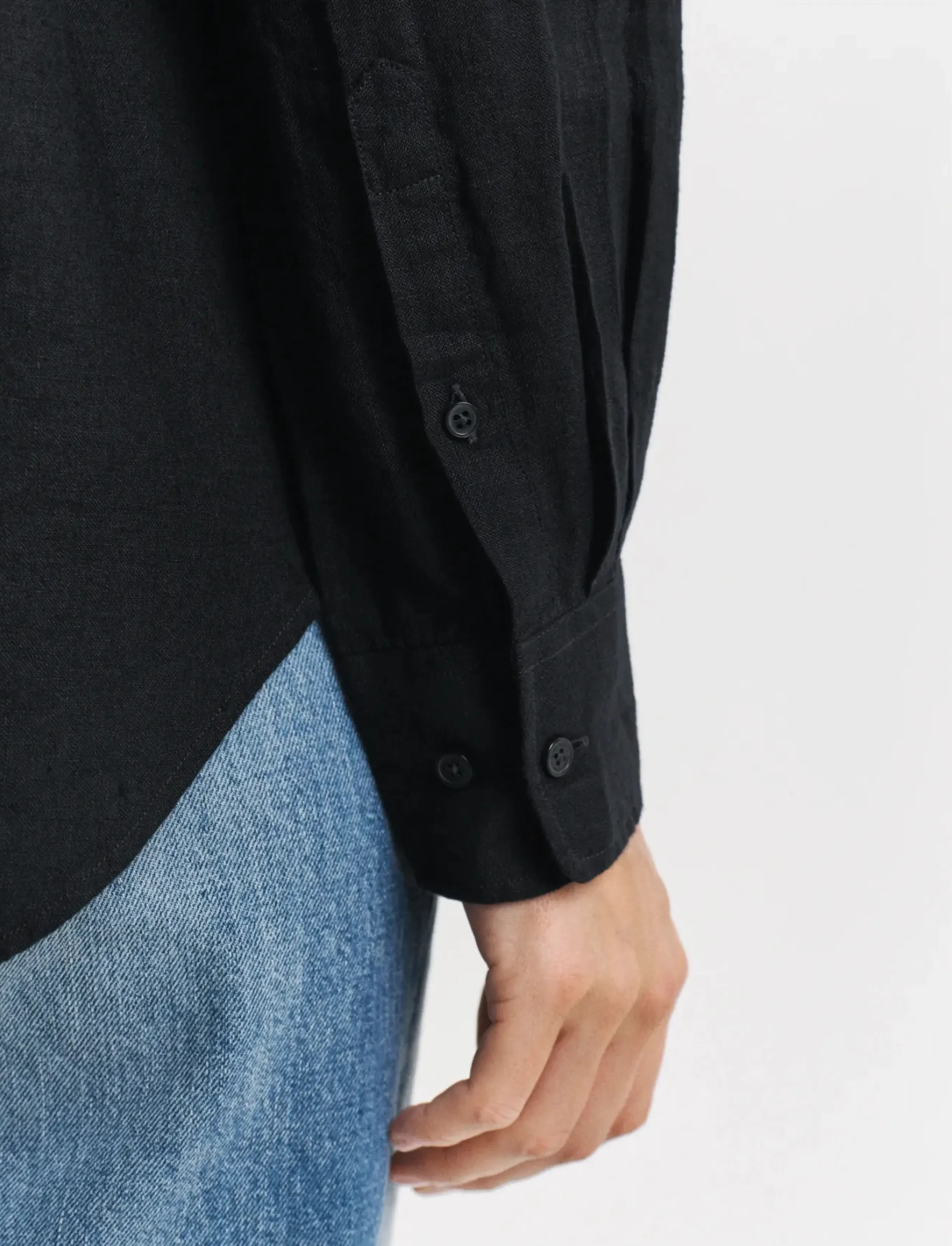 Gant - REL LINEN SHIRT - black - 4