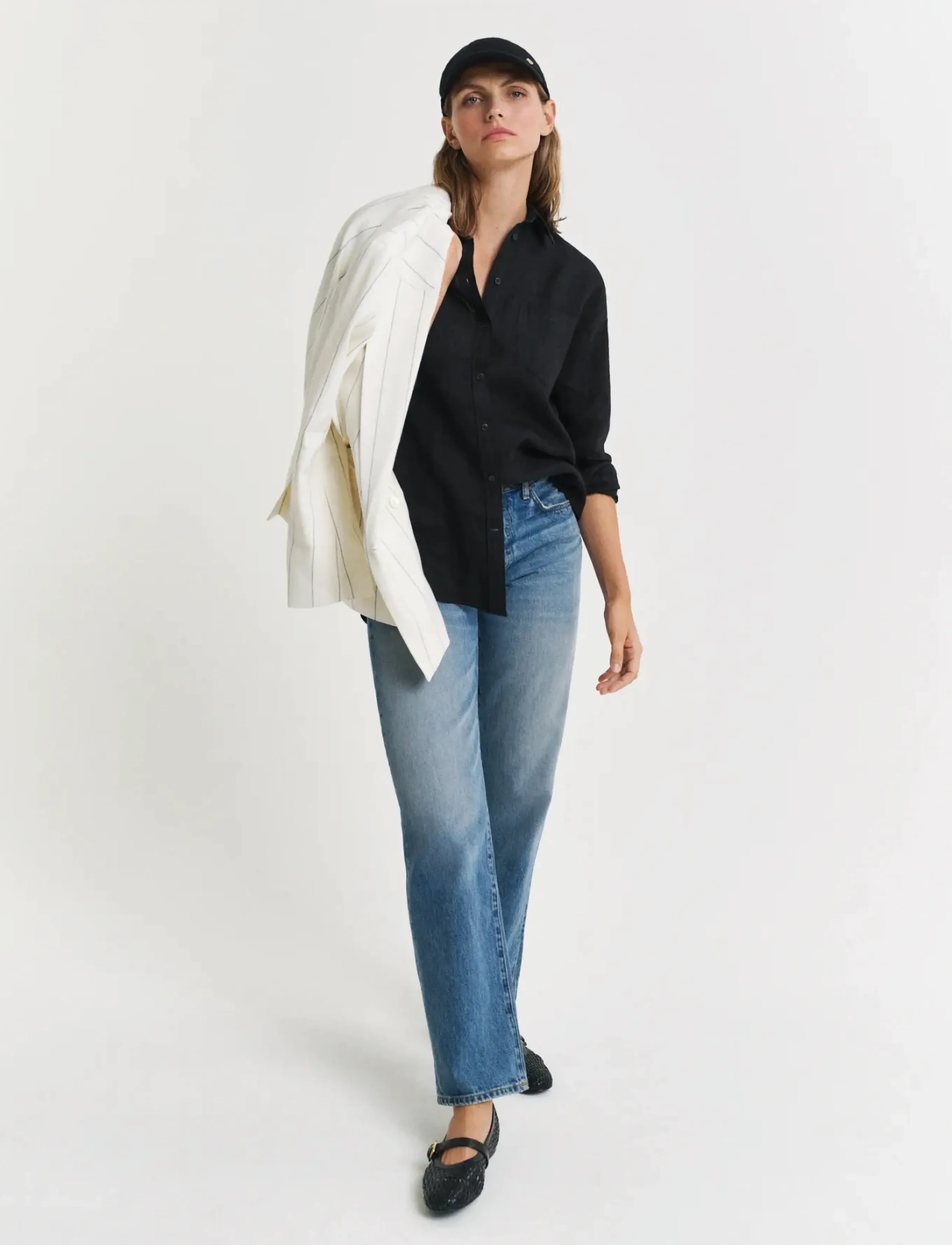 Gant - REL LINEN SHIRT - black - 5