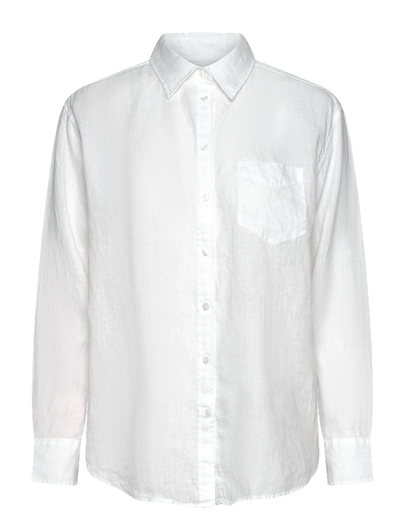 GANT - REL LINEN SHIRT - leinenhemden - white - 0