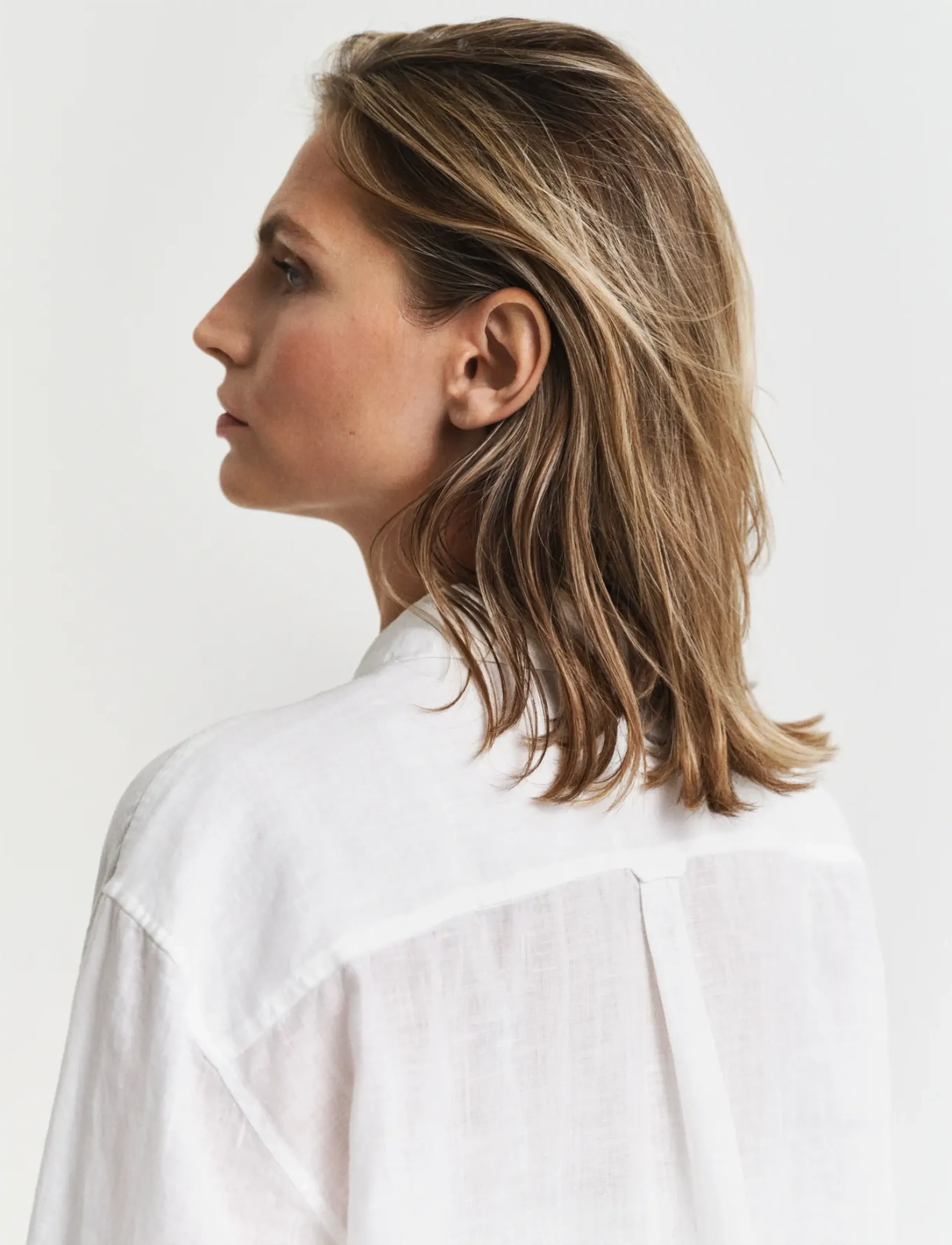 Gant - REL LINEN SHIRT - lininiai marškiniai - white - 4