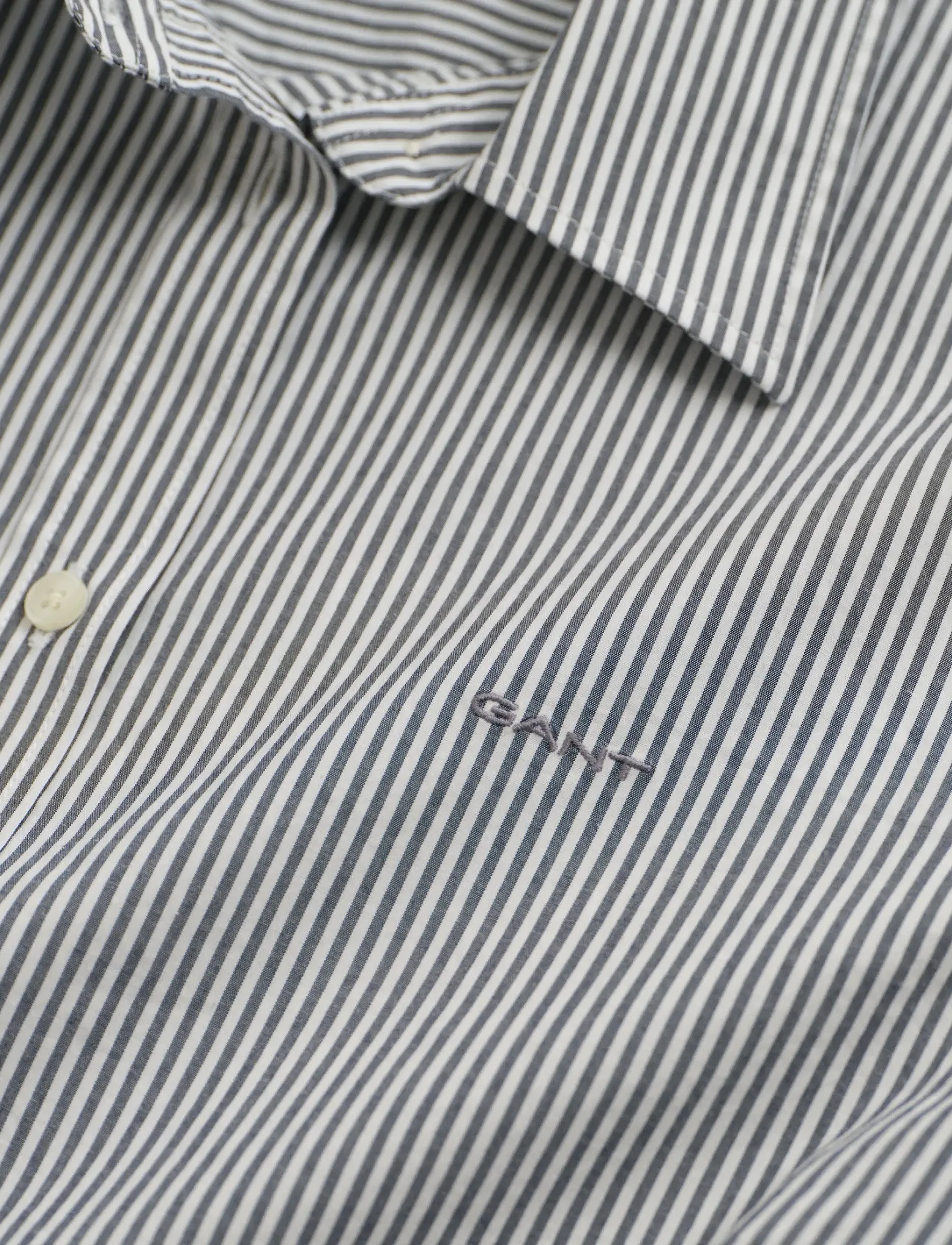 Gant - SLIM STRIPED POPLIN SHIRT - langærmede skjorter - evening blue - 5