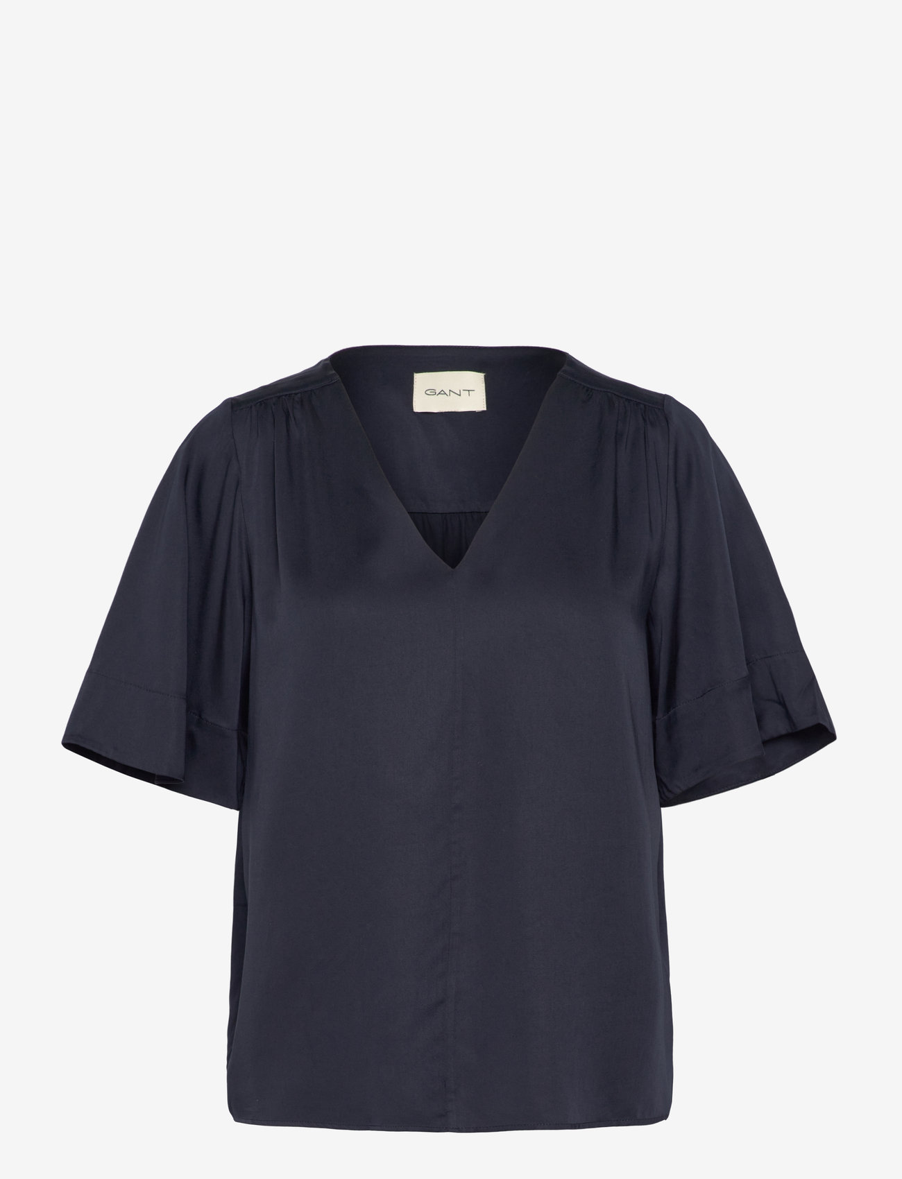 GANT - SS BLOUSE - kortærmede bluser - evening blue - 0