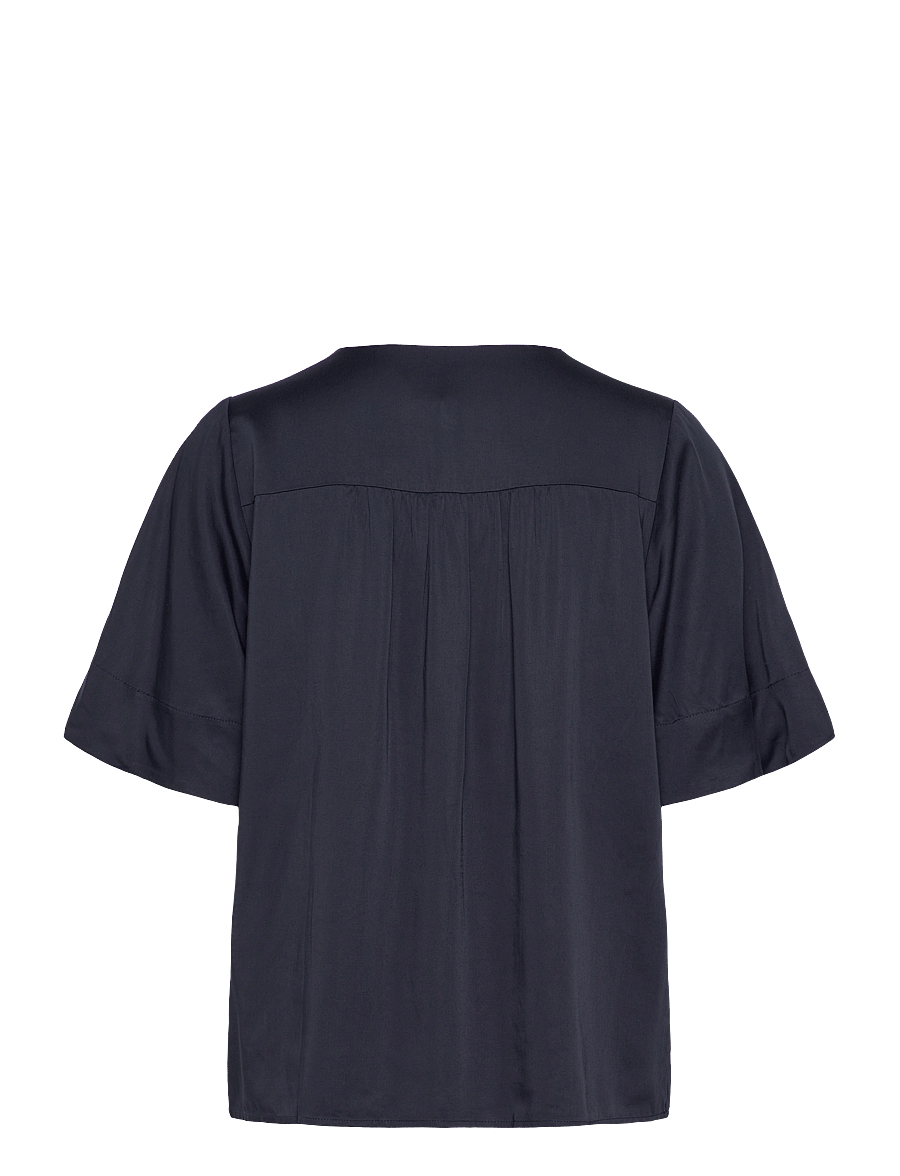 Gant - SS BLOUSE - kurzärmelige blusen - evening blue - 2