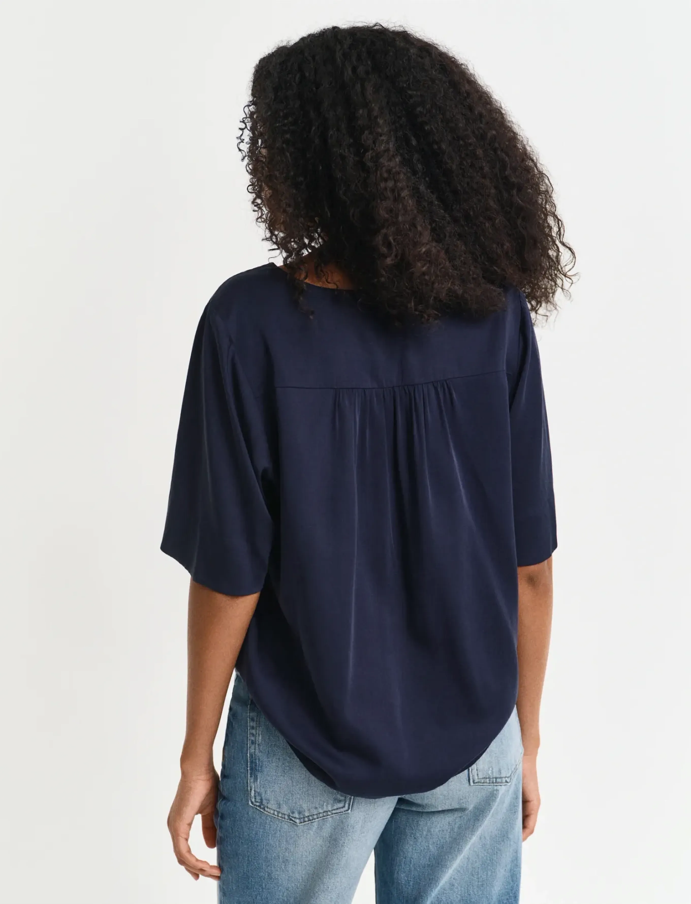 Gant - SS BLOUSE - lühikeste varrukatega pluusid - evening blue - 3