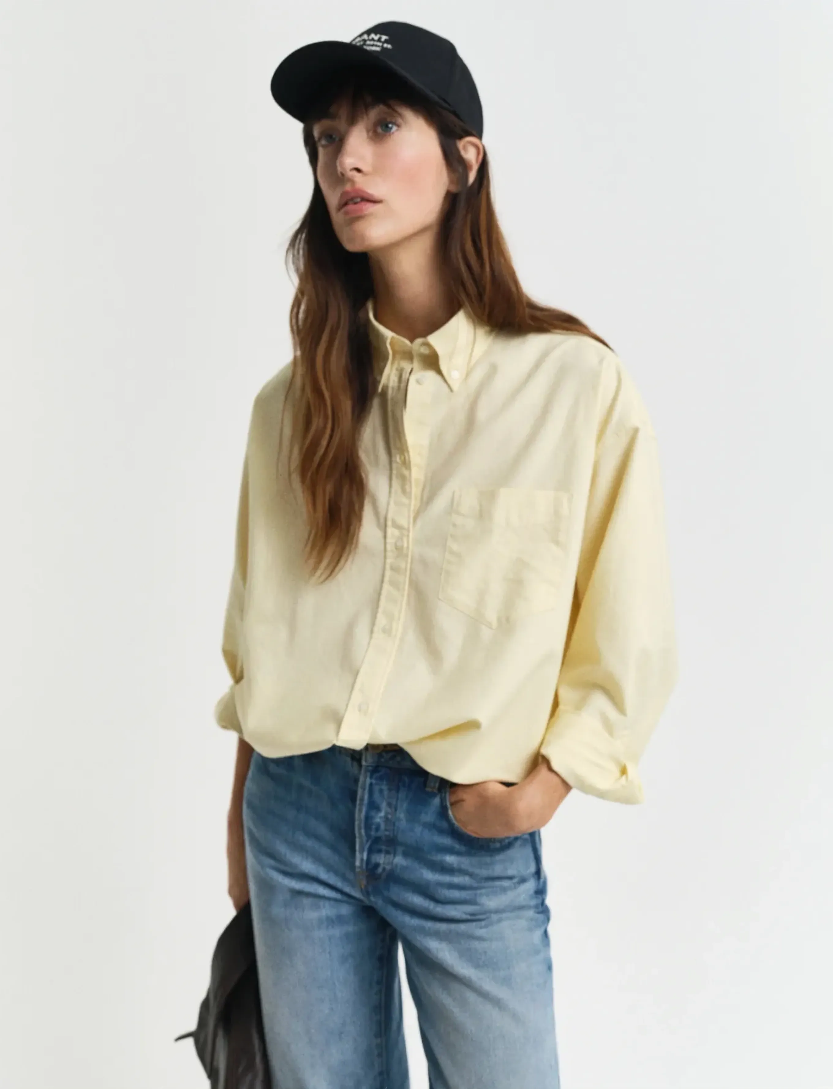 GANT OS OXFORD BD SHIRT - Hemden - DUSTY LIGHT YELLOW / yellow