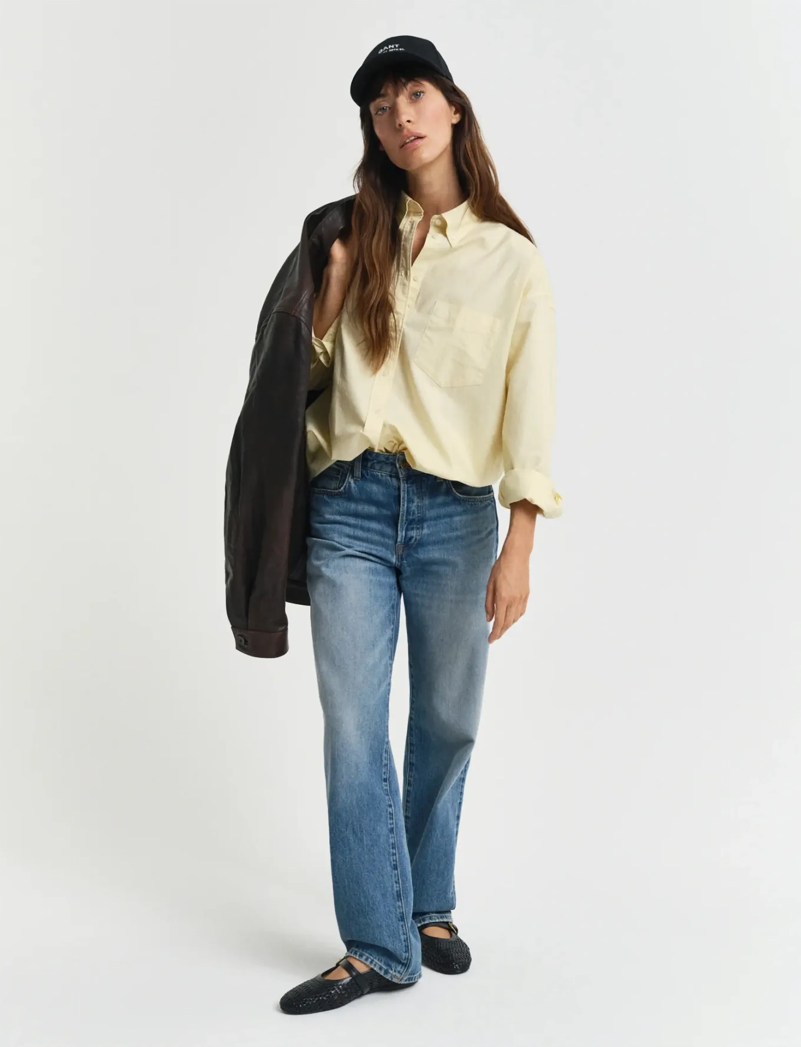 Gant - OS OXFORD BD SHIRT - dusty light yellow - 4