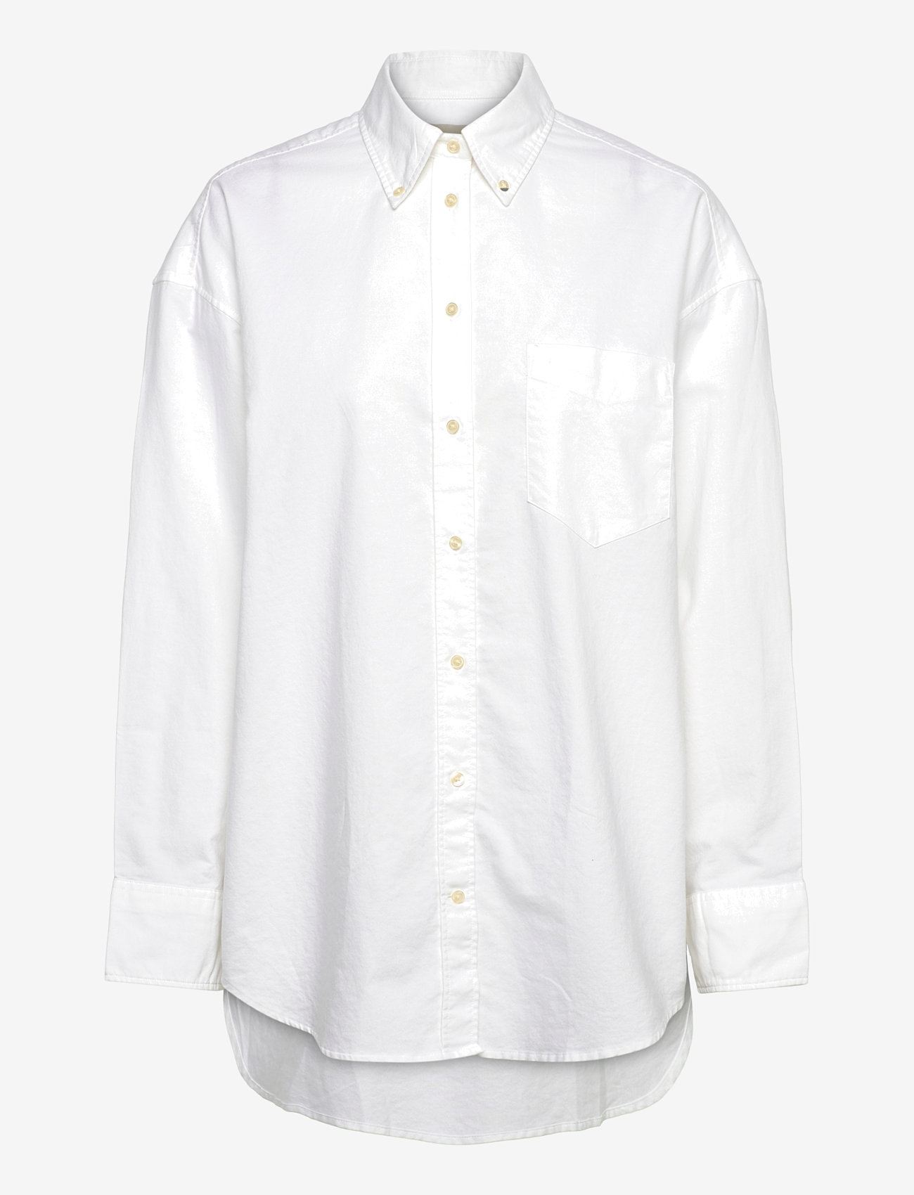 GANT - OS OXFORD BD SHIRT - långärmade skjortor - white - 0