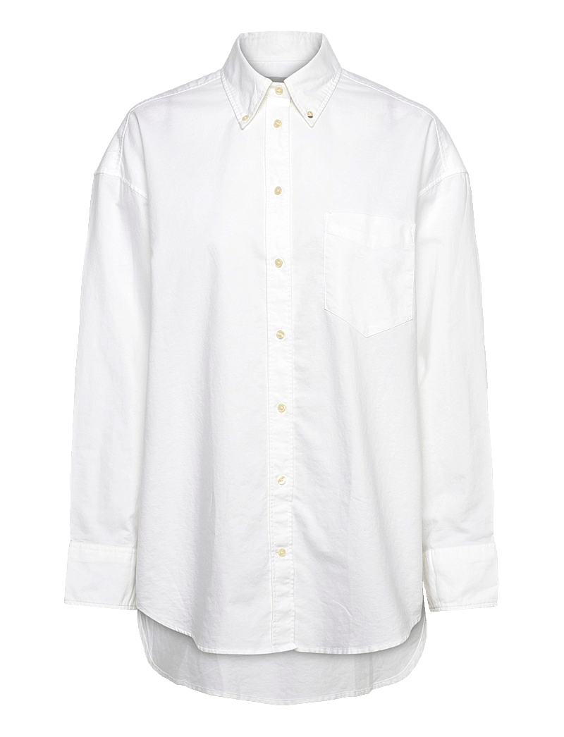 GANT - OS OXFORD BD SHIRT - langärmlige hemden - white - 0
