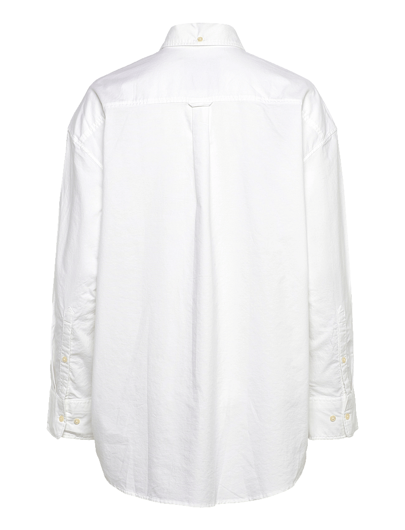 GANT - OS OXFORD BD SHIRT - langärmlige hemden - white - 1