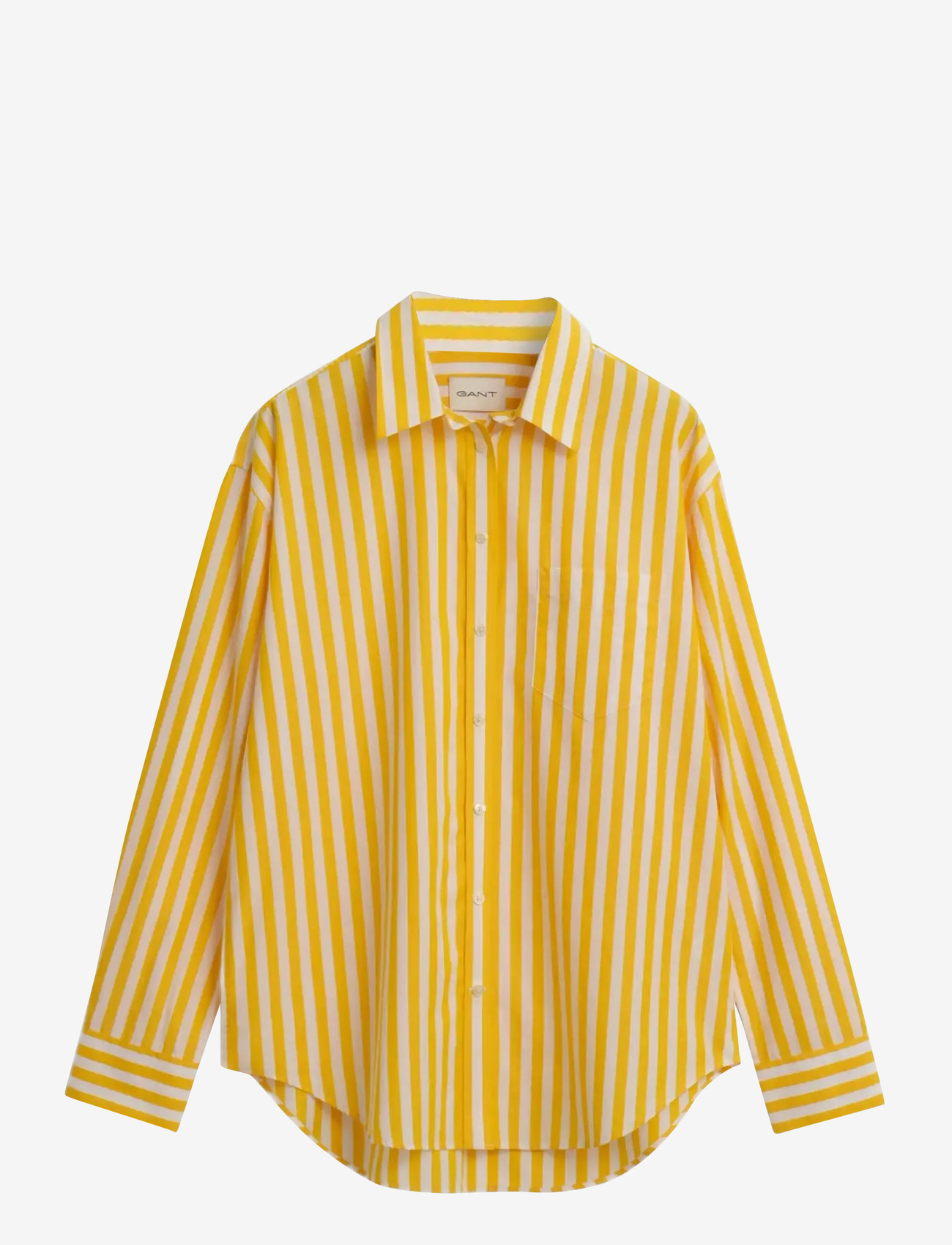 GANT - REL CLASSIC POPLIN STRIPED SHIRT - daffodil yellow - 1
