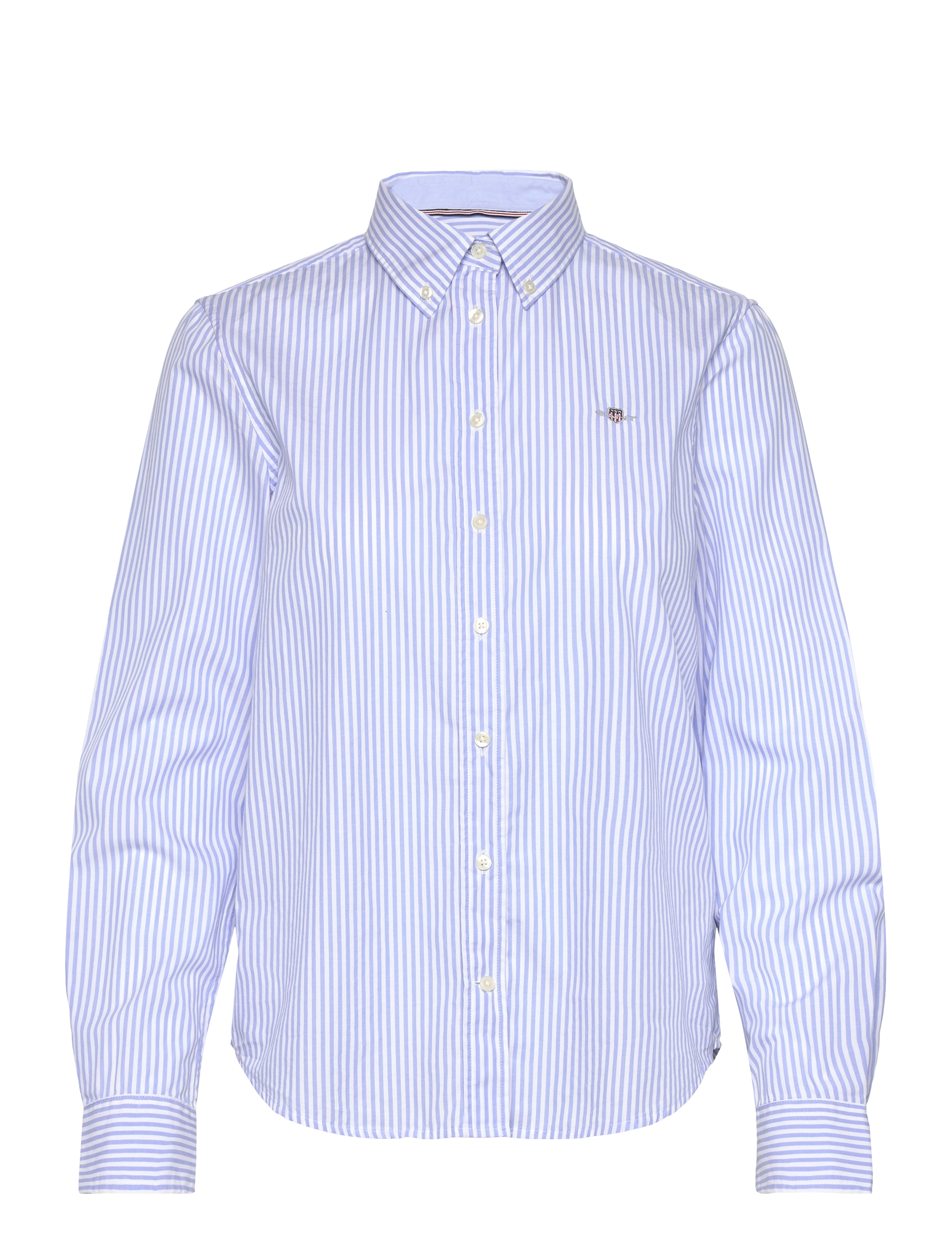 Gant REG POPLIN BANKER STRIPED SHIRT - Tøj - LAVENDER BLUE / blue