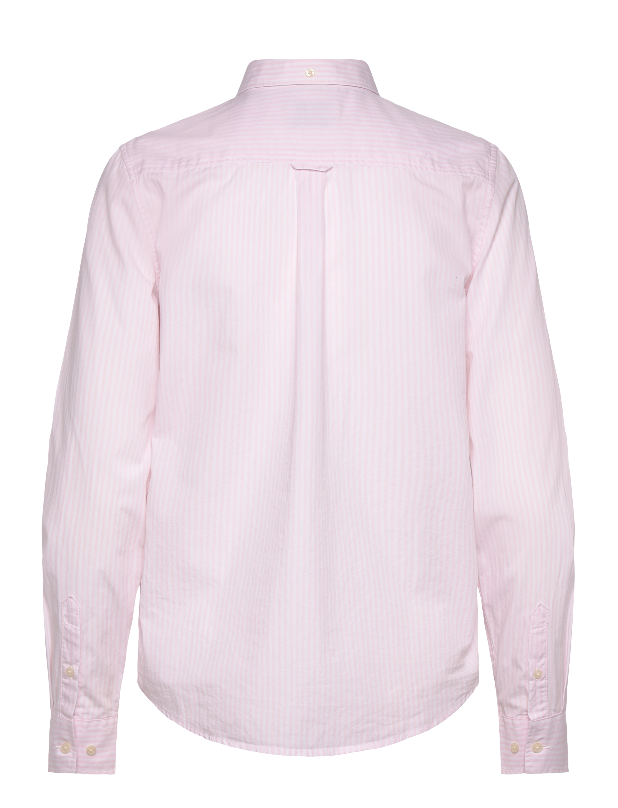 Gant - REG POPLIN BANKER STRIPED SHIRT - langärmlige hemden - light pink - 1