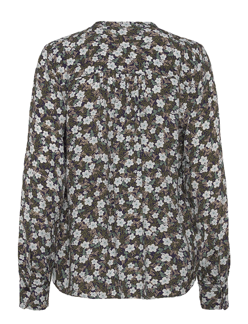 GANT - REG FLORAL PRINT BLOUSE - bluzki z długimi rękawami - classic blue - 1