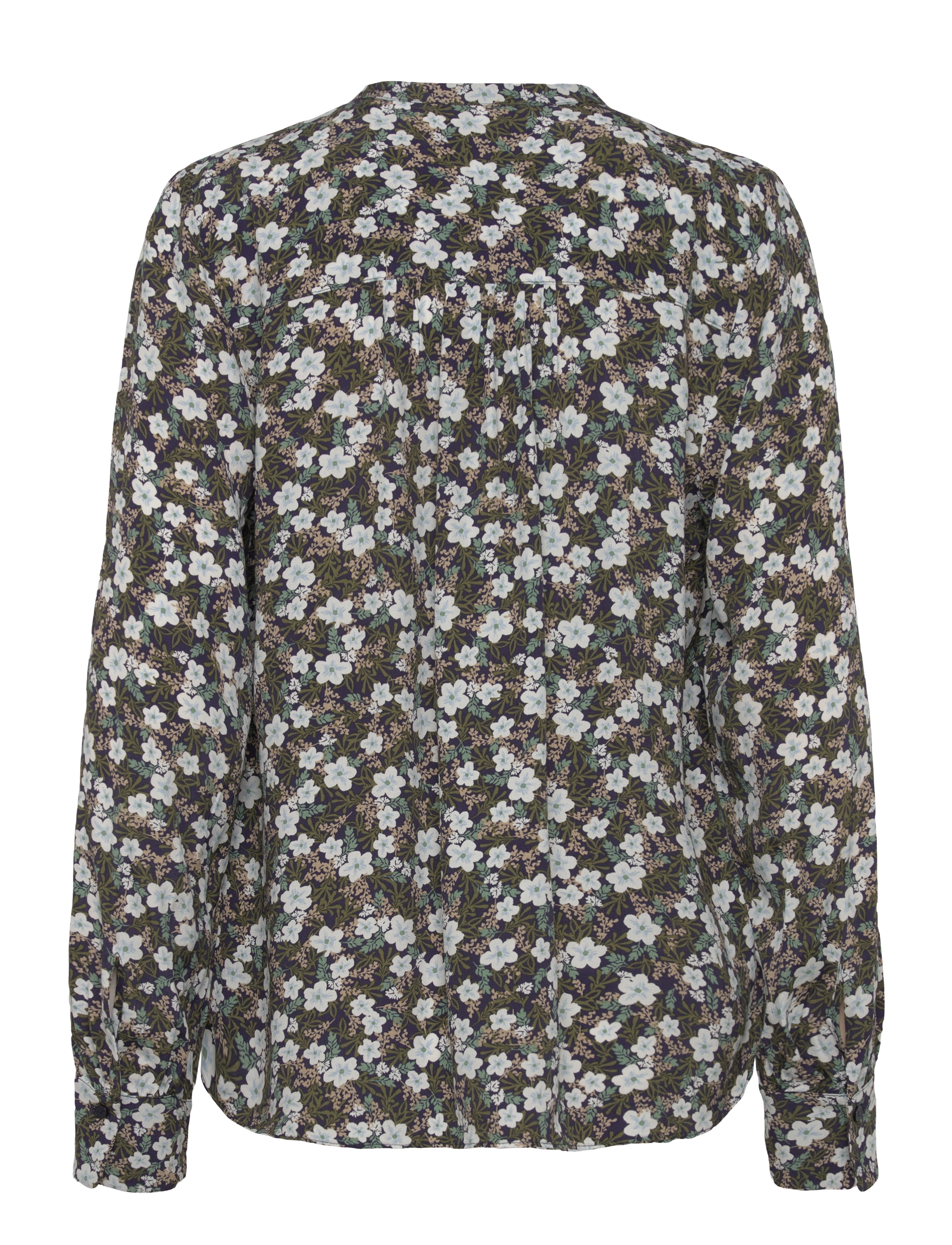 Gant - REG FLORAL PRINT BLOUSE - long sleeved blouses - classic blue - 1
