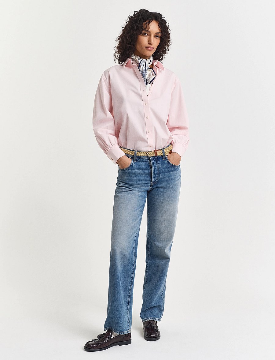 Gant - REL VOLUME SLEEVE SHIRT - pikkade varrukatega särgid - salmon - 5