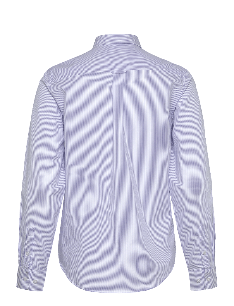 Gant - REG CLASSIC POPLIN STRIPED SHIRT - langärmlige hemden - perfect blue - 2