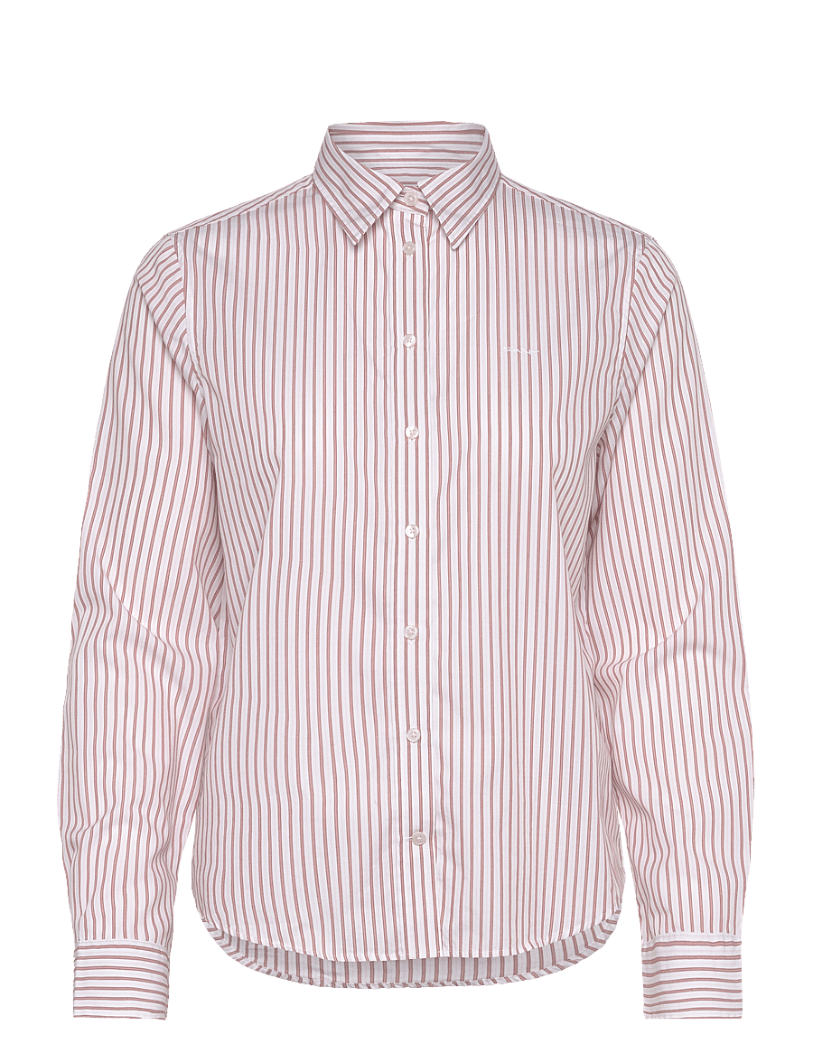 Gant - REG CLASSIC POPLIN STRIPED SHIRT - salmon - 1