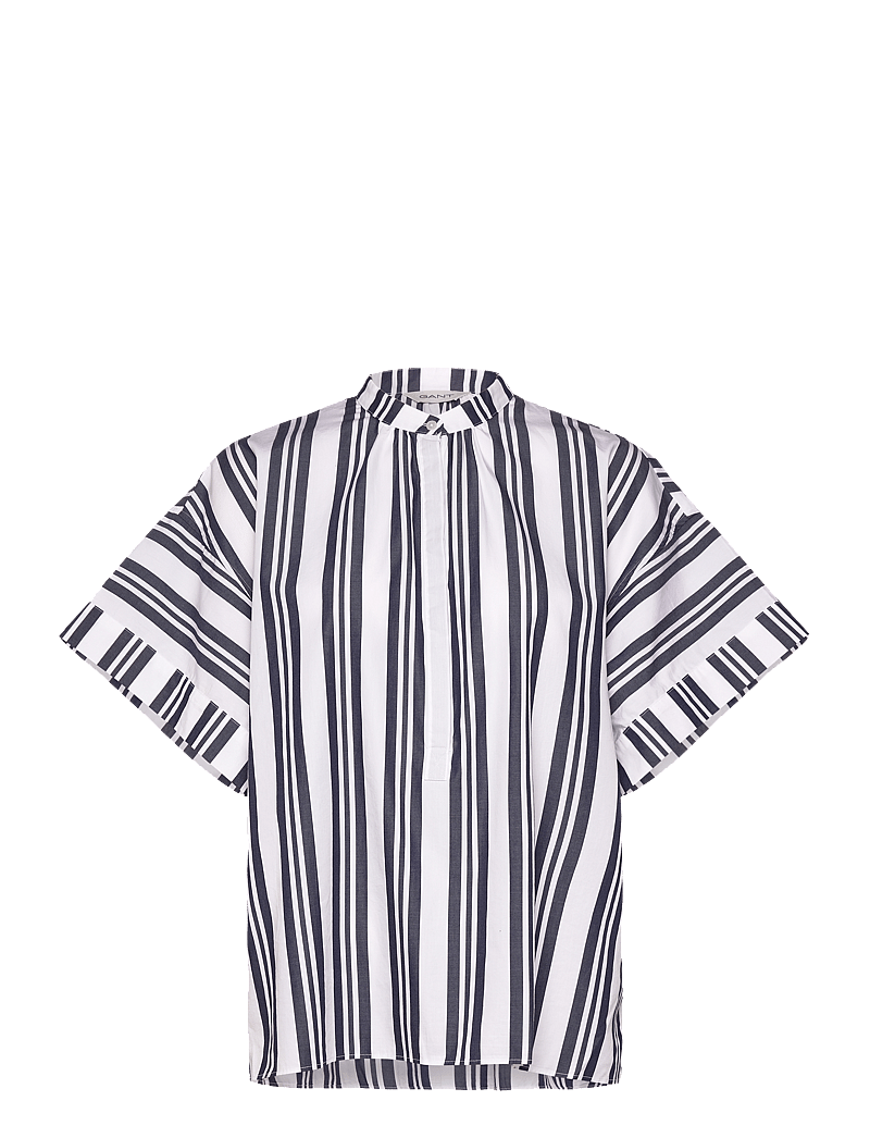 GANT - OS STRIPED POPOVER - lühikeste varrukatega särgid - classic blue - 0