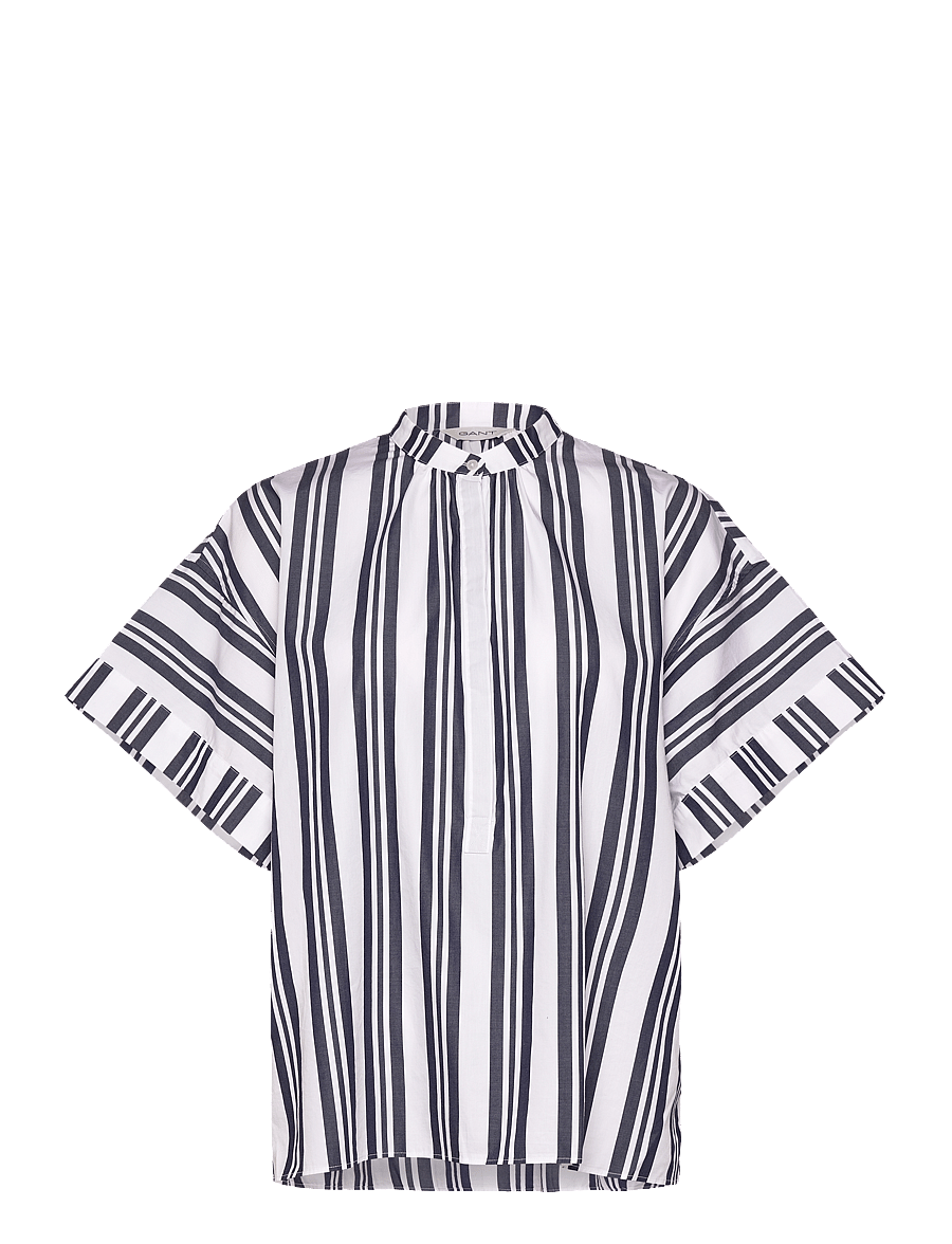 Gant - OS STRIPED POPOVER - short-sleeved shirts - classic blue - 1