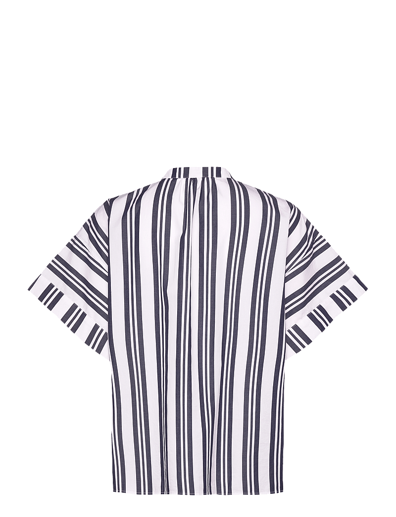 GANT - OS STRIPED POPOVER - lühikeste varrukatega särgid - classic blue - 1