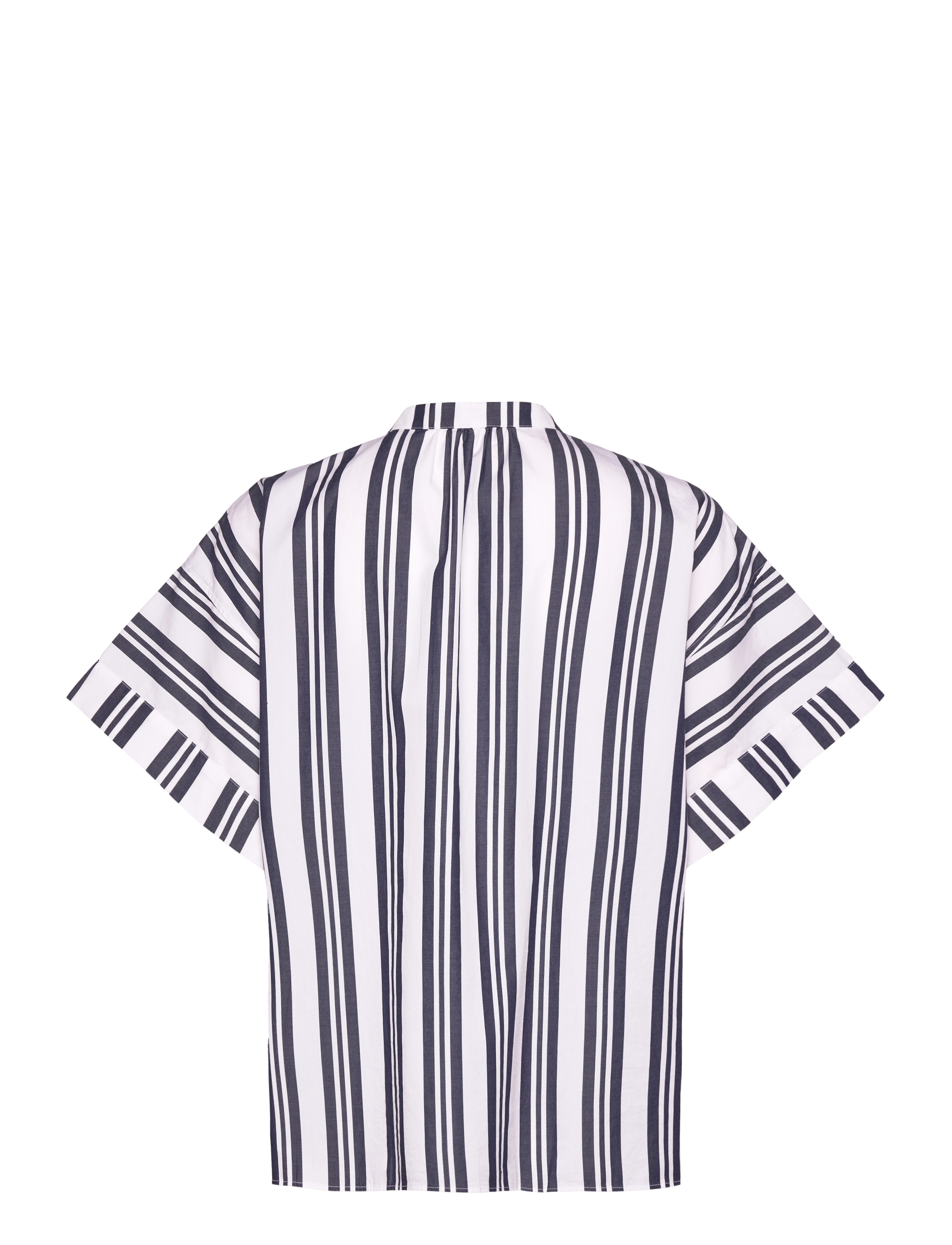Gant - OS STRIPED POPOVER - kurzärmlige hemden - classic blue - 1