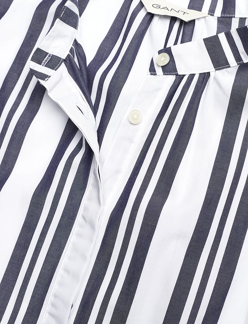 GANT - OS STRIPED POPOVER - lühikeste varrukatega särgid - classic blue - 2