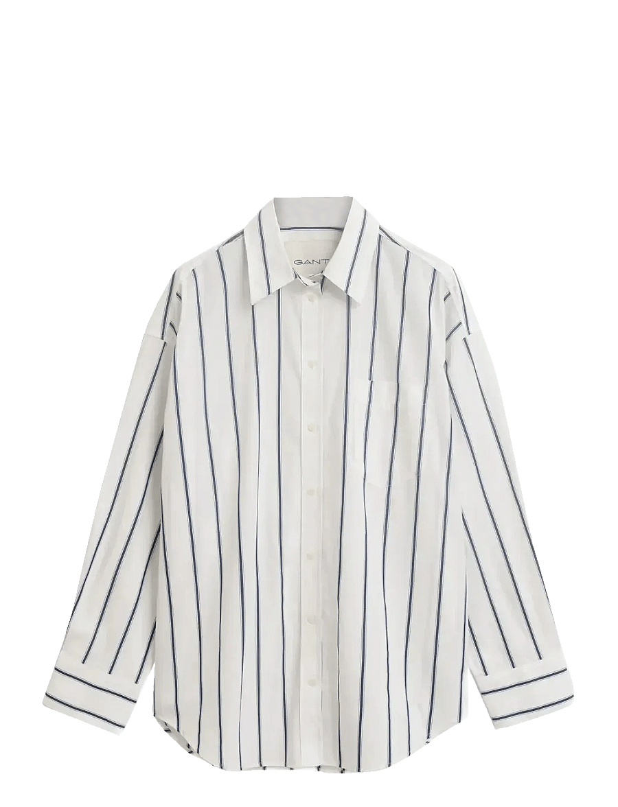 Gant - OS CLASSIC POPLIN STRIPED SHIRT - persian blue - 0