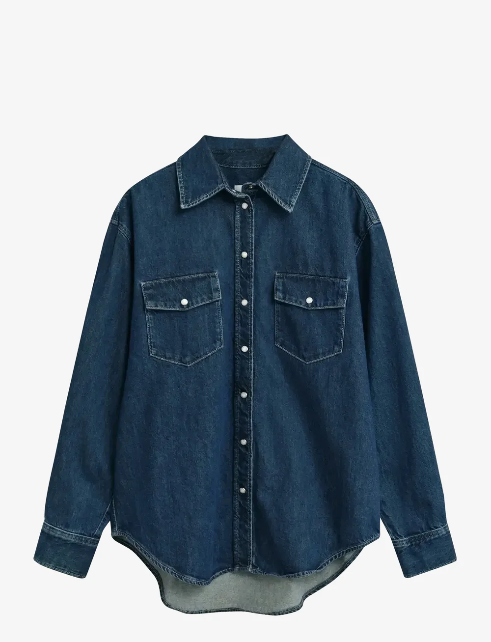GANT - REL POCKET DENIM SHIRT - chemises en jeans - dark blue worn in - 1