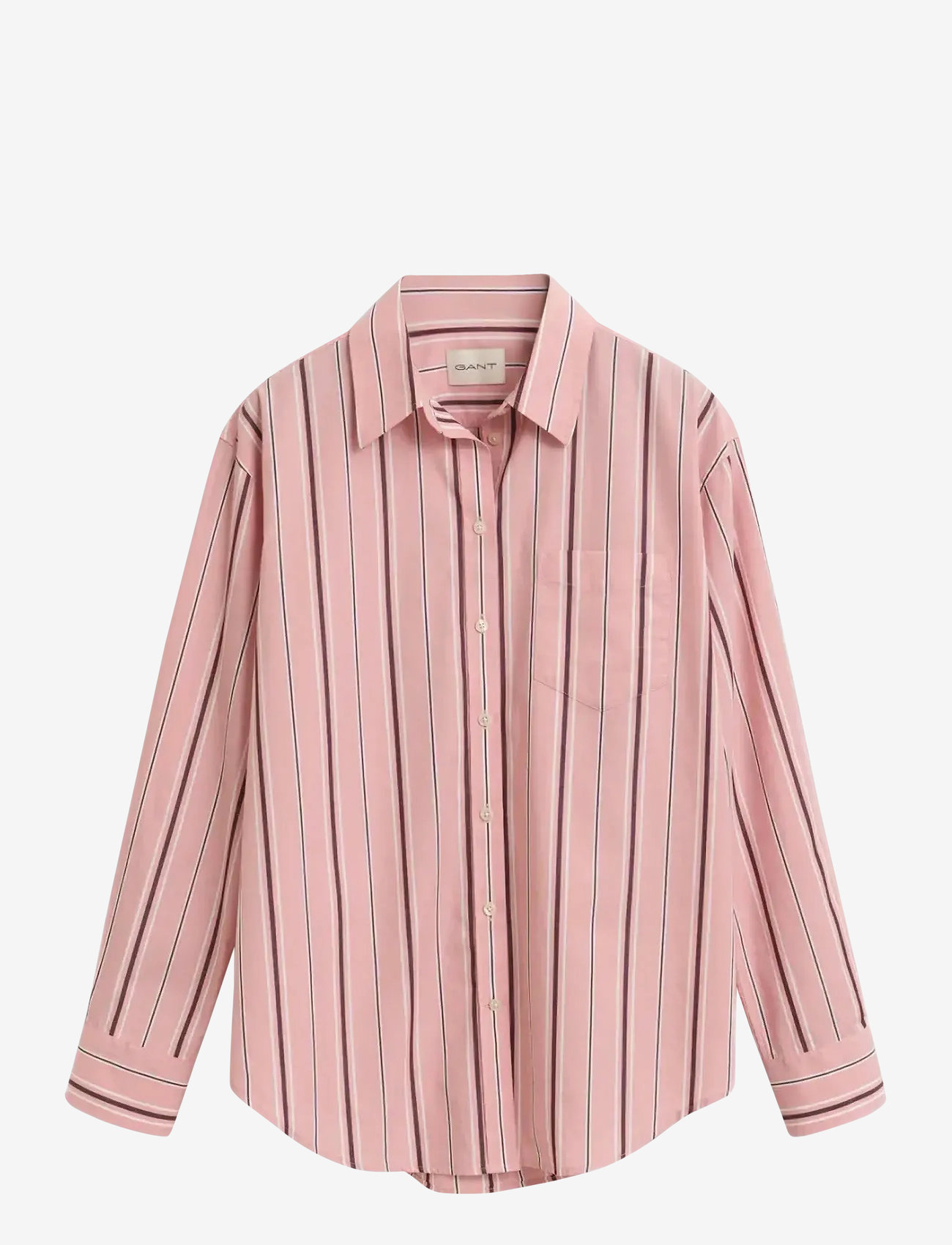 GANT - REL CLASSIC POPLIN STRIPED SHIRT - summer rose - 1