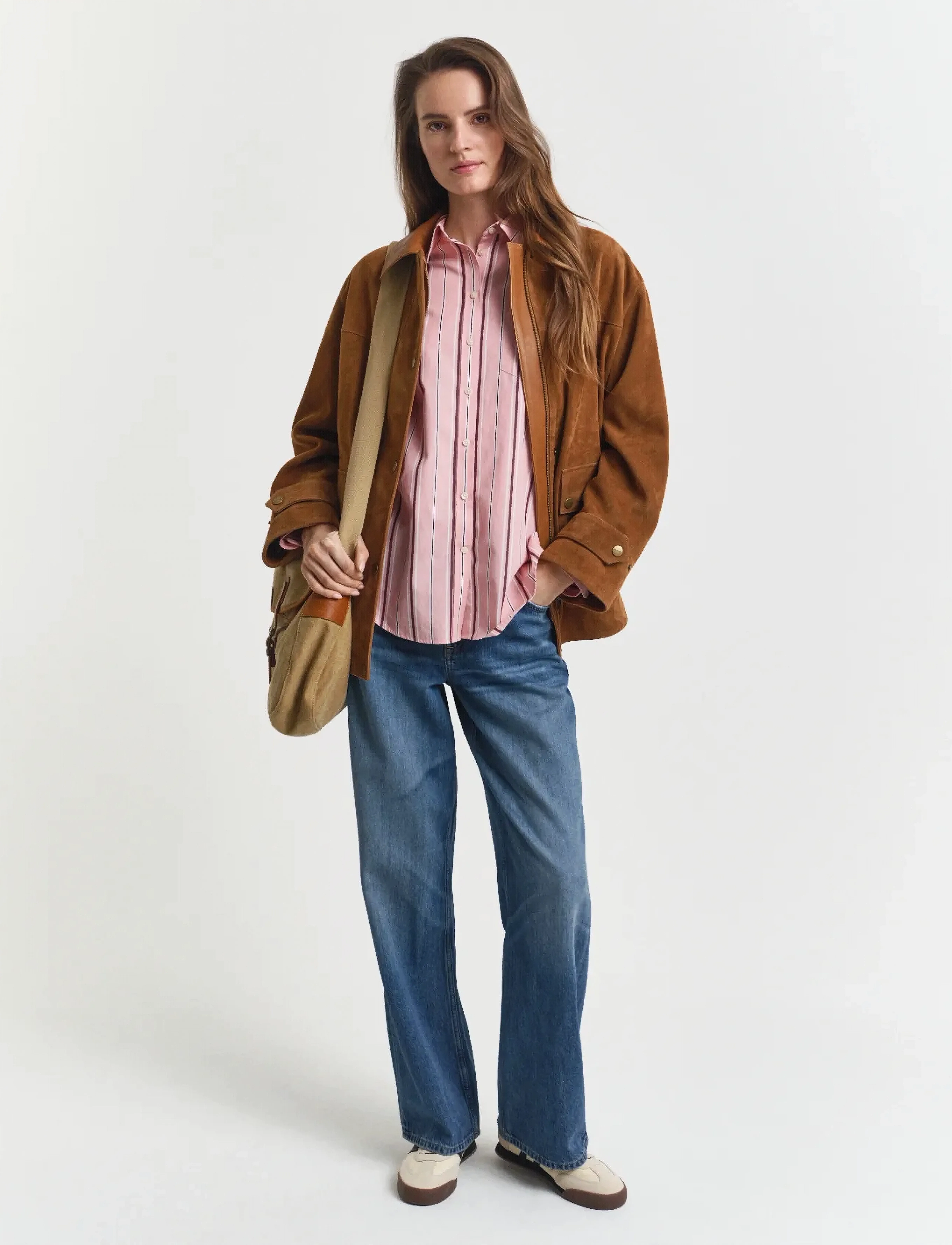 Gant - REL CLASSIC POPLIN STRIPED SHIRT - summer rose - 3