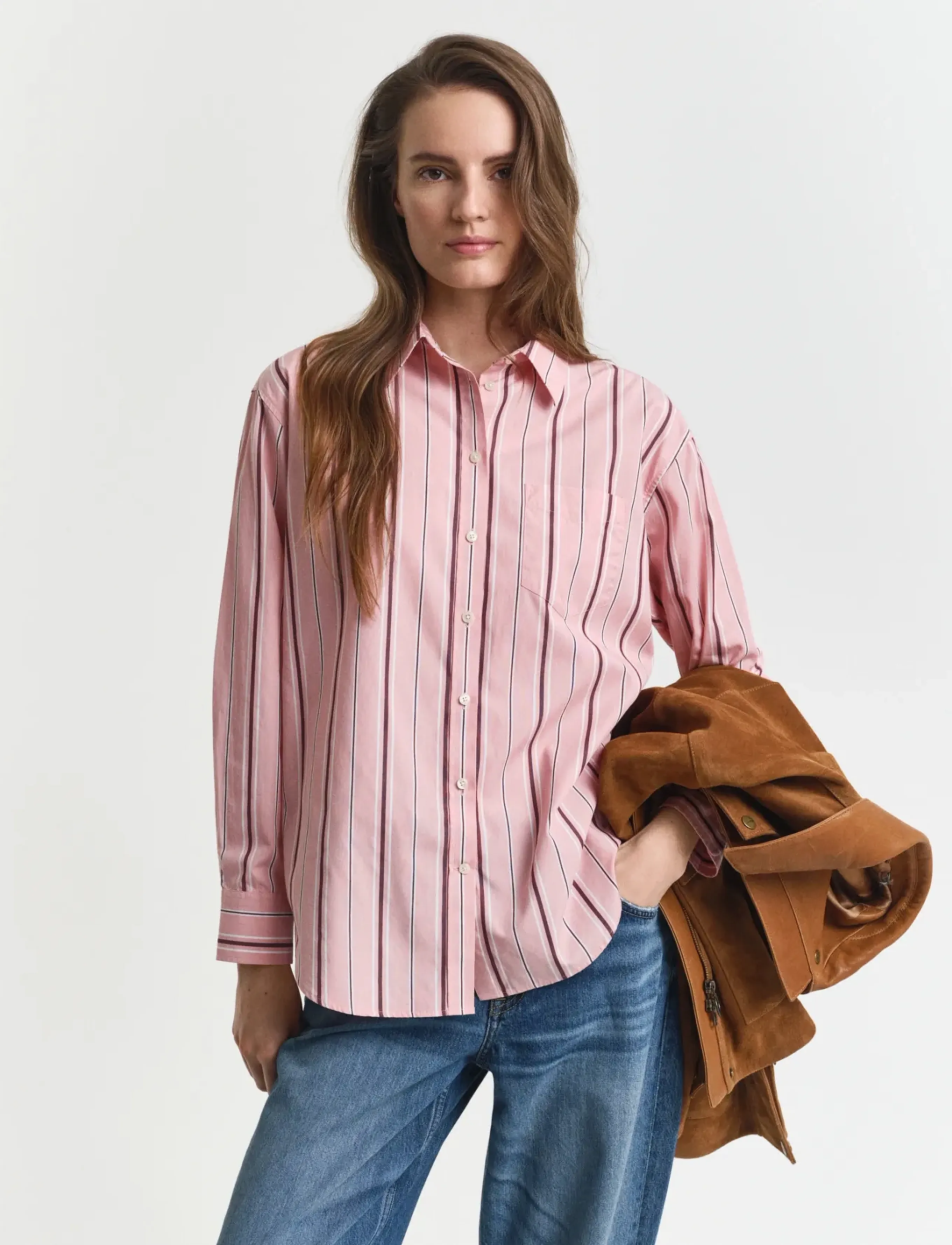 Gant Rel Classic Poplin Striped Shirt skjortor & blusar dam – bild 6